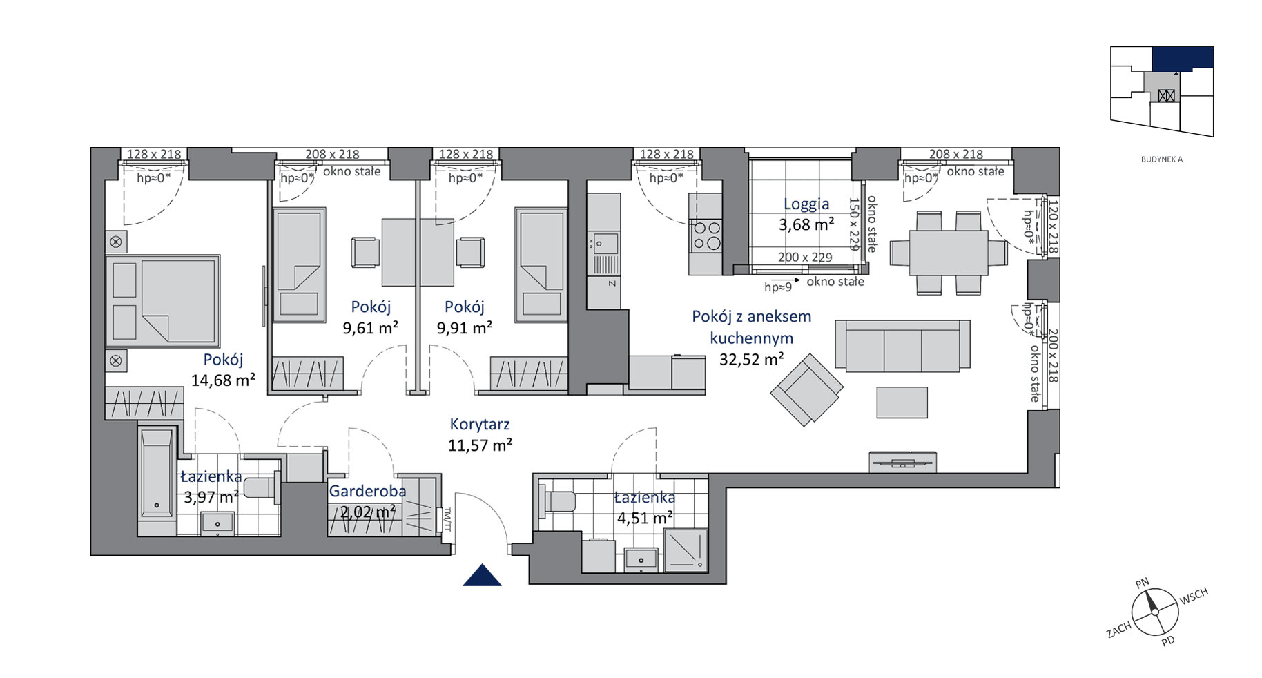 SKYCITY Gdynia – inwestycja Allcon - lokal A.10.1, budynek A