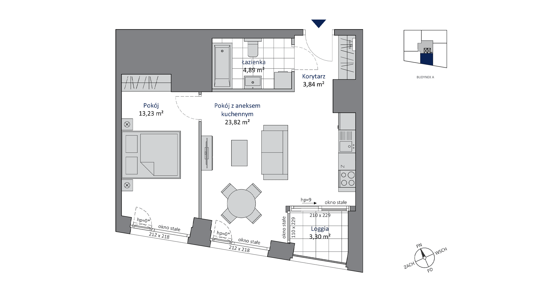 SKYCITY Gdynia – inwestycja Allcon - lokal A.15.3, budynek A
