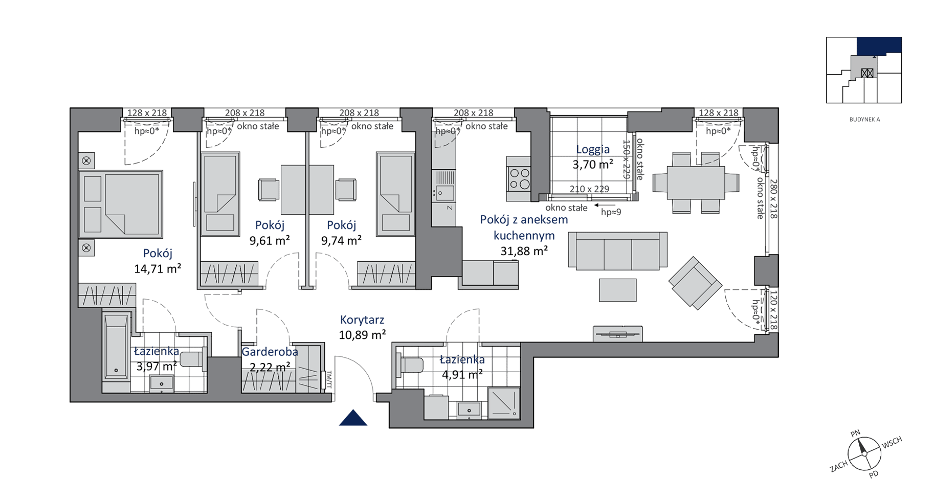 SKYCITY Gdynia – inwestycja Allcon - lokal A.4.1, budynek A