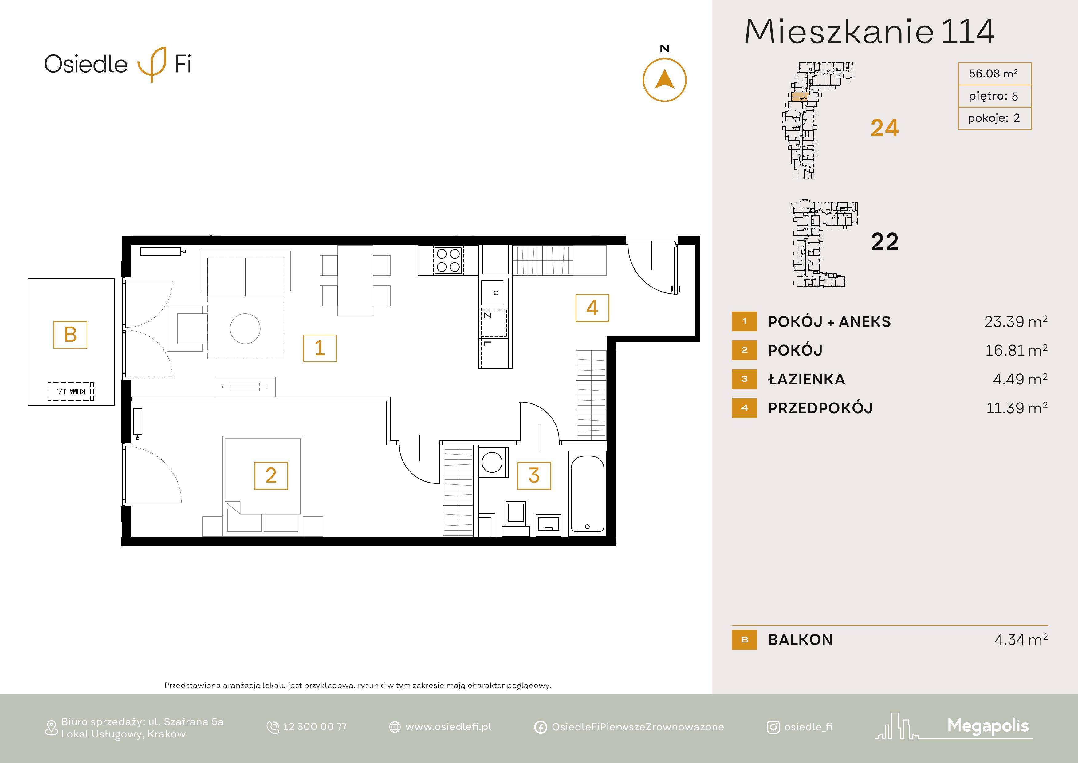 Nowe Osiedle FI – inwestycja Megapolis - lokal 114, budynek 24