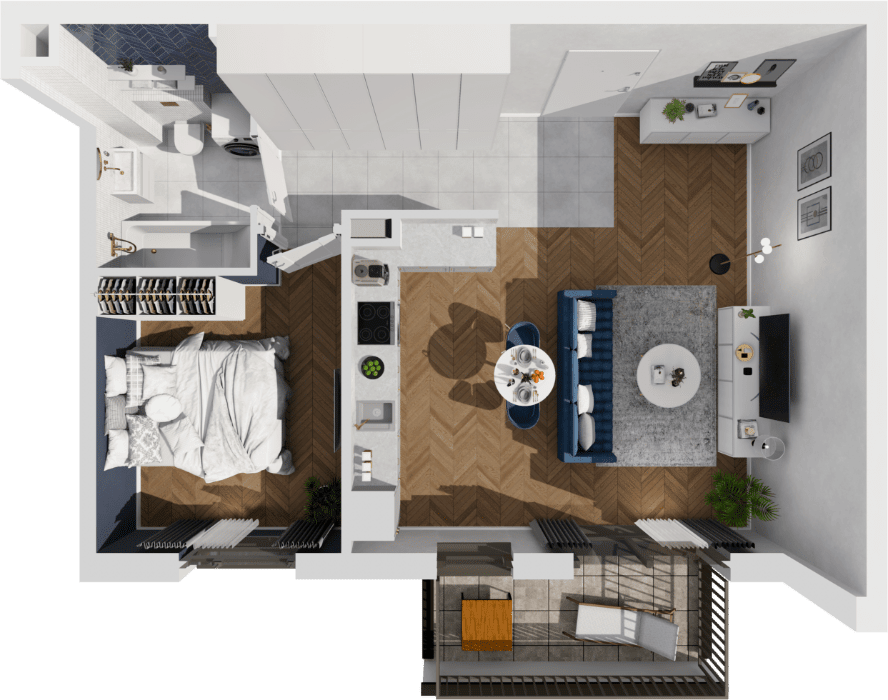 Osiedle Idea Aurora – inwestycja Unidevelopment - lokal 4A/42, budynek 4A