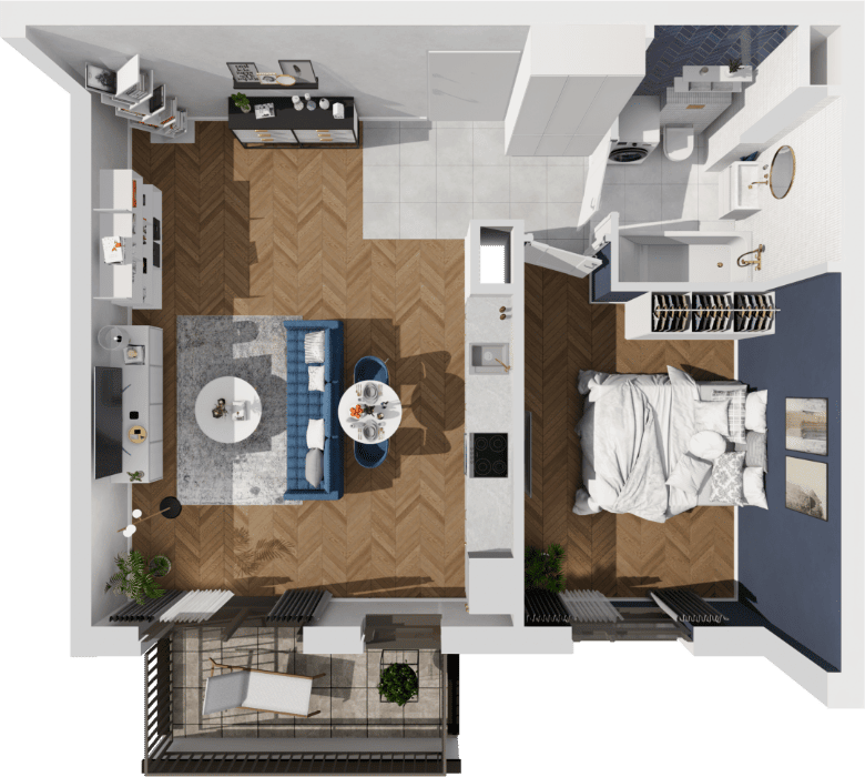 Osiedle Idea Aurora – inwestycja Unidevelopment - lokal 4A/84, budynek 4A