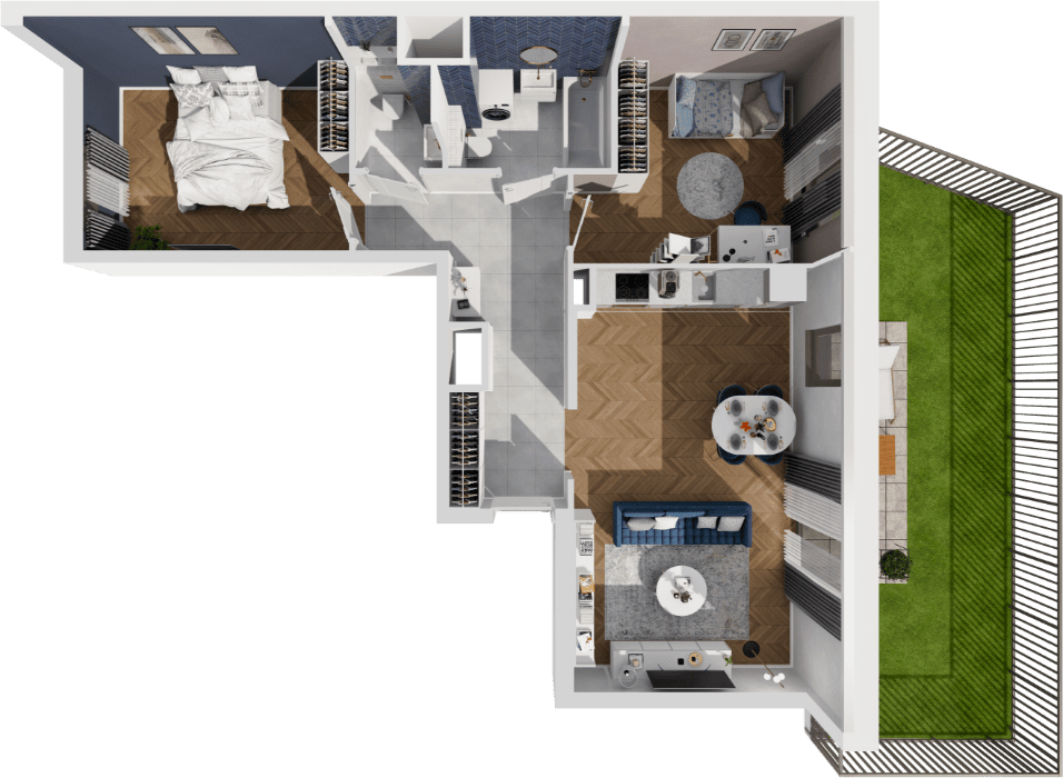 Osiedle Idea Aurora – inwestycja Unidevelopment - lokal 4B/132, budynek 4B
