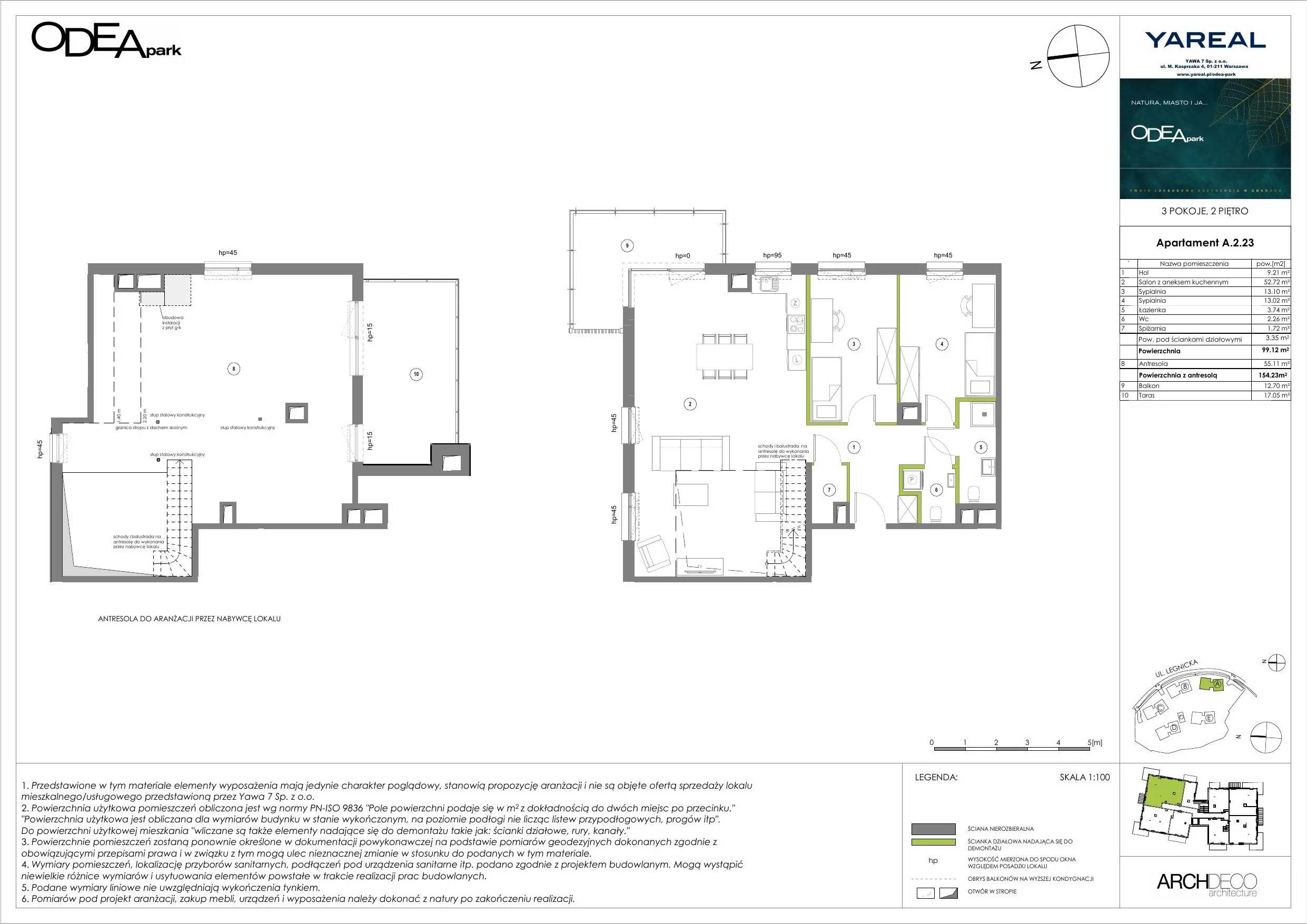 Odea Park – inwestycja Yareal - lokal A.2.23