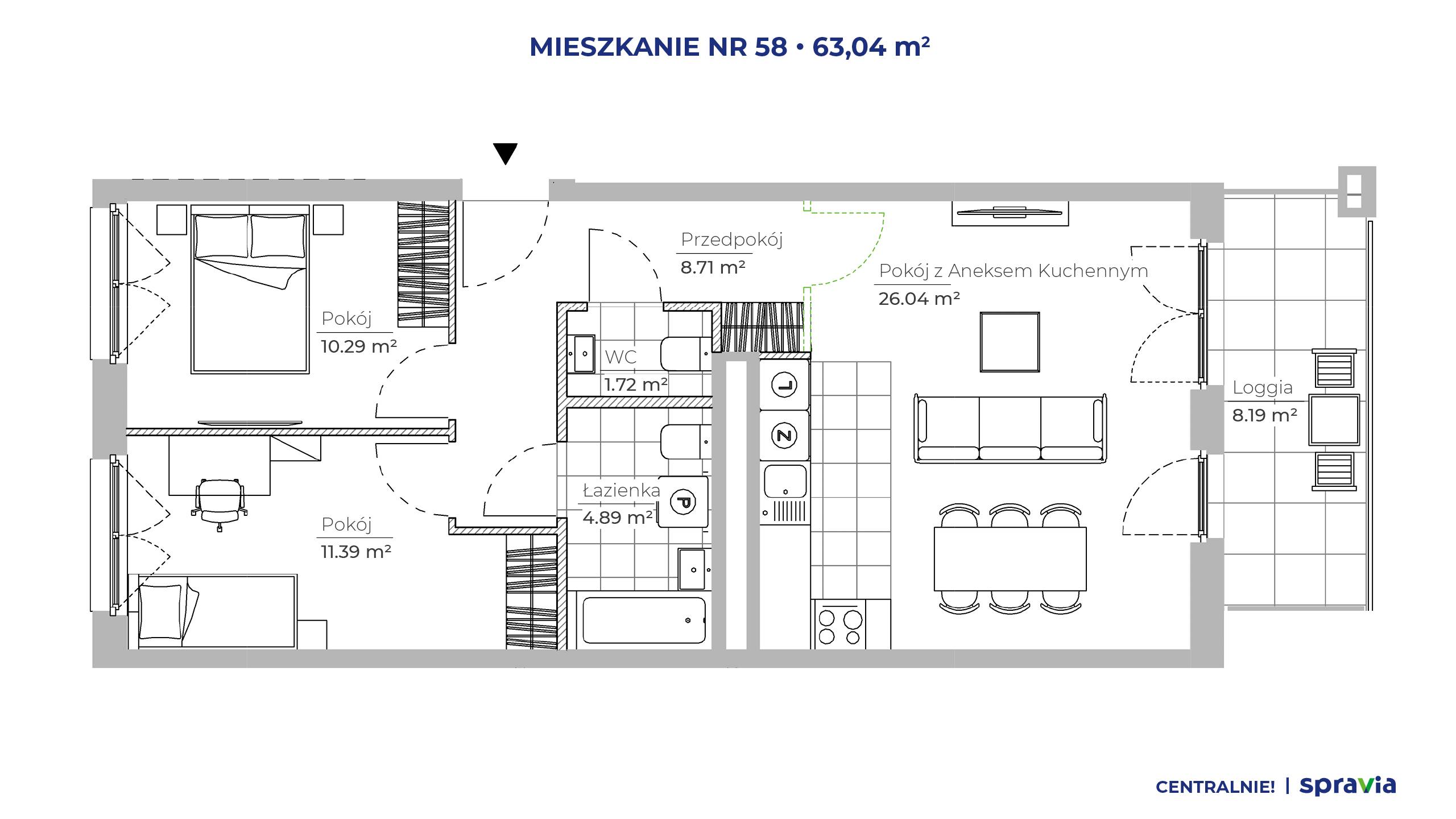Centralnie! Czyżyny – inwestycja Spravia - lokal 58, budynek 51D
