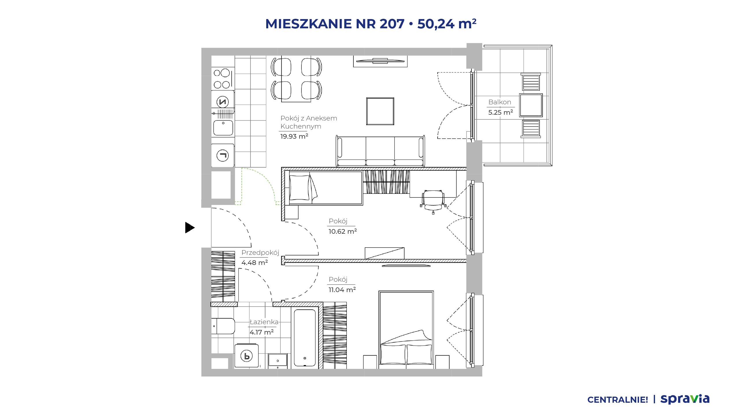 Centralnie! Czyżyny – inwestycja Spravia - lokal 207, budynek 51E