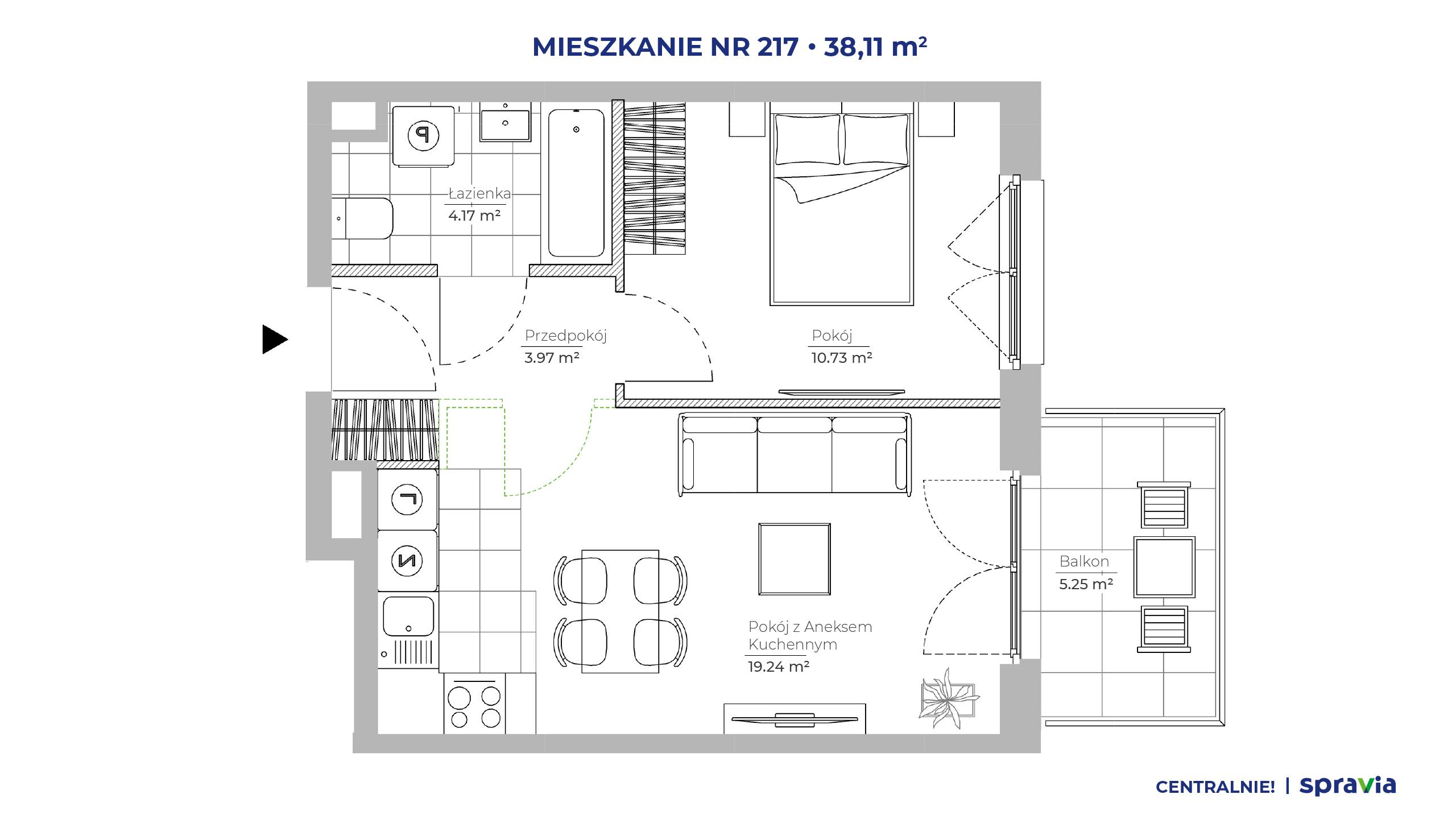 Centralnie! Czyżyny – inwestycja Spravia - lokal 217, budynek 51E
