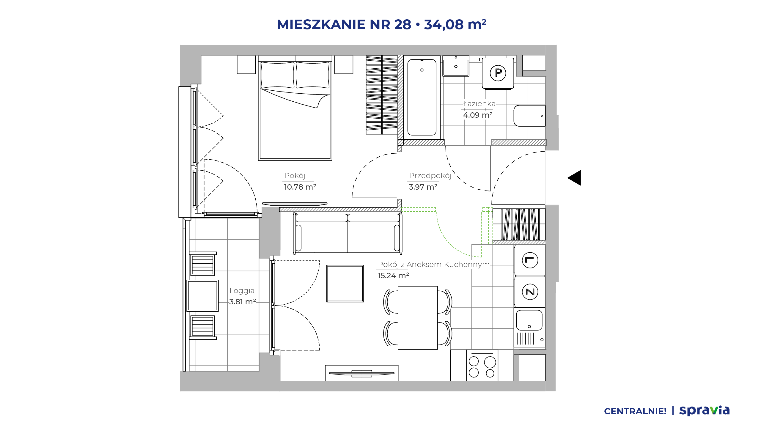 Centralnie! Czyżyny – inwestycja Spravia - lokal 28, budynek 51D