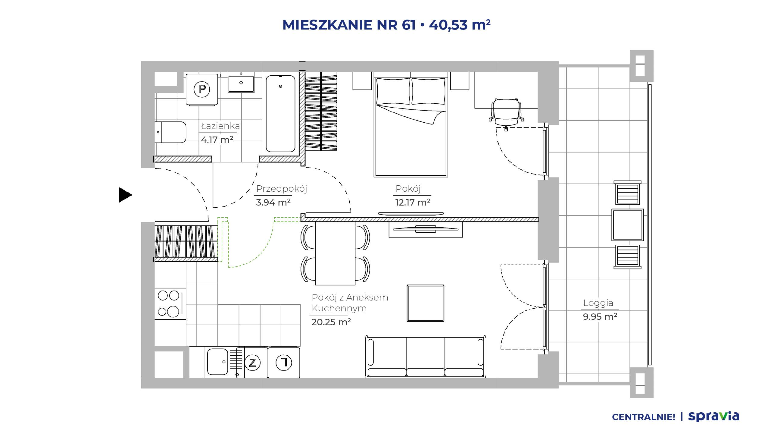 Centralnie! Czyżyny – inwestycja Spravia - lokal 61, budynek 51D
