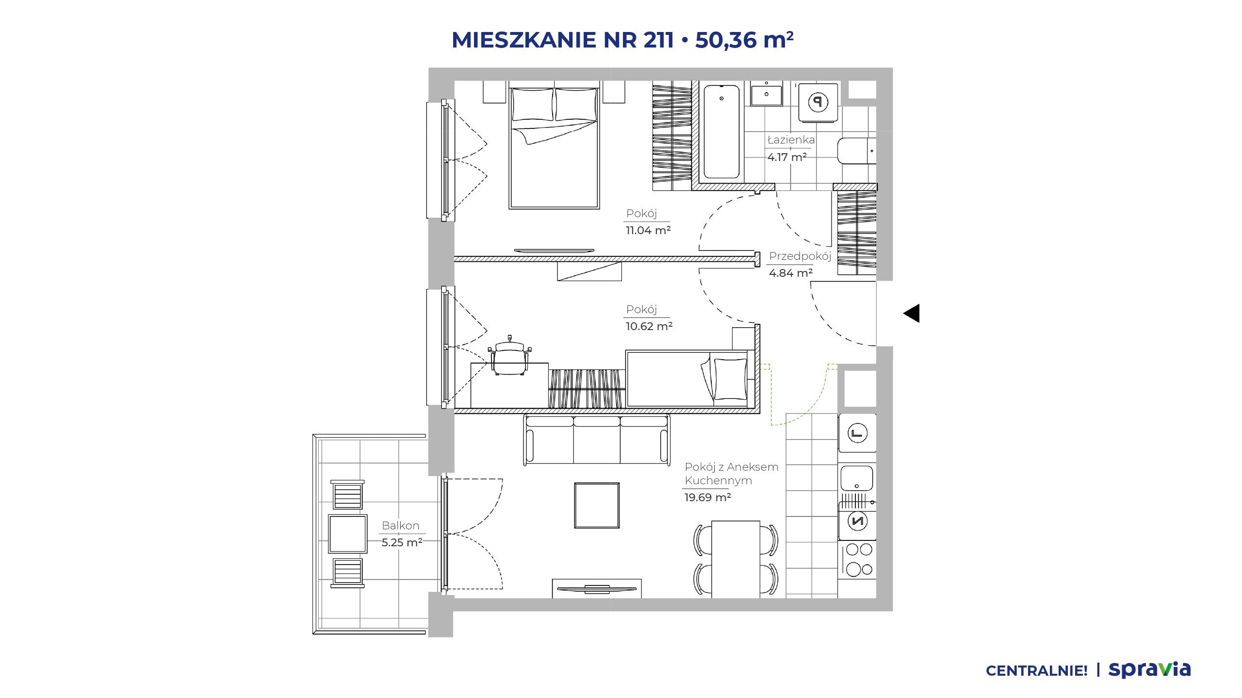 Centralnie! Czyżyny – inwestycja Spravia - lokal 211, budynek 51E