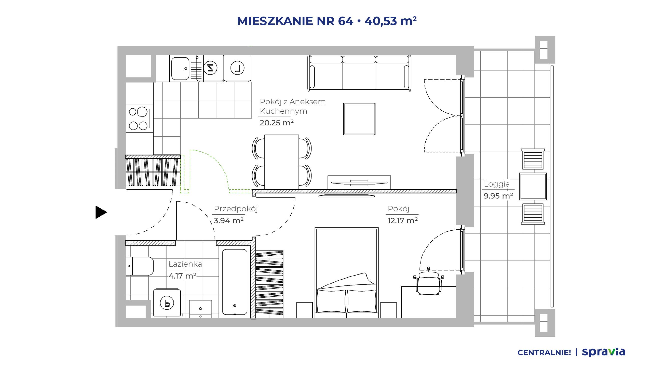 Centralnie! Czyżyny – inwestycja Spravia - lokal 64, budynek 51D