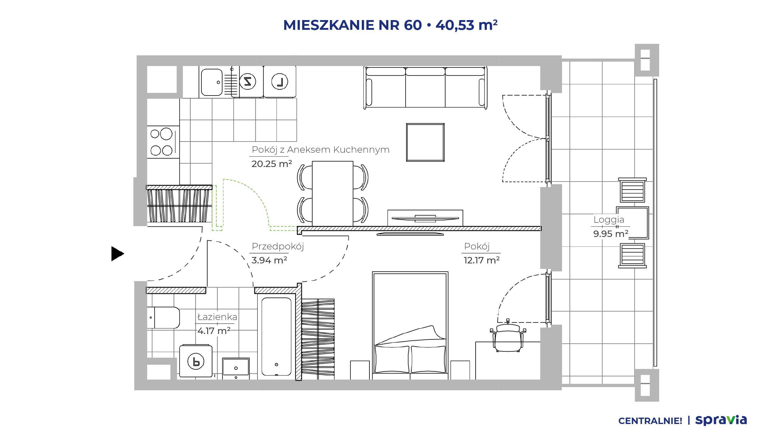 Centralnie! Czyżyny – inwestycja Spravia - lokal 60, budynek 51D