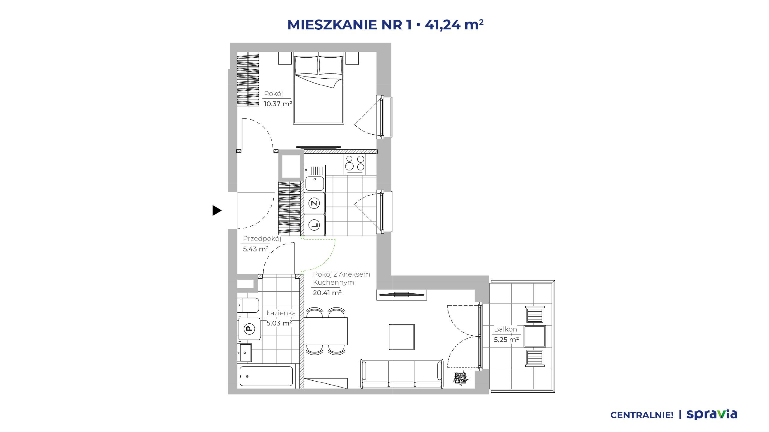 Centralnie! Czyżyny – inwestycja Spravia - lokal 1, budynek 51D