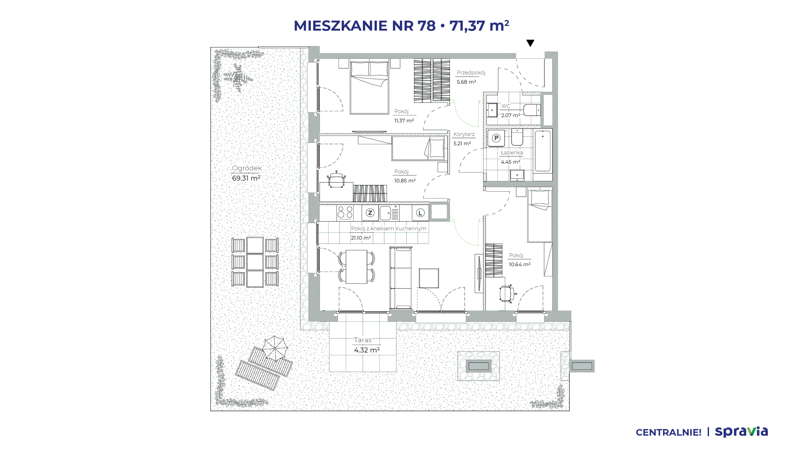 Centralnie! Czyżyny – inwestycja Spravia - lokal 78, budynek 51E