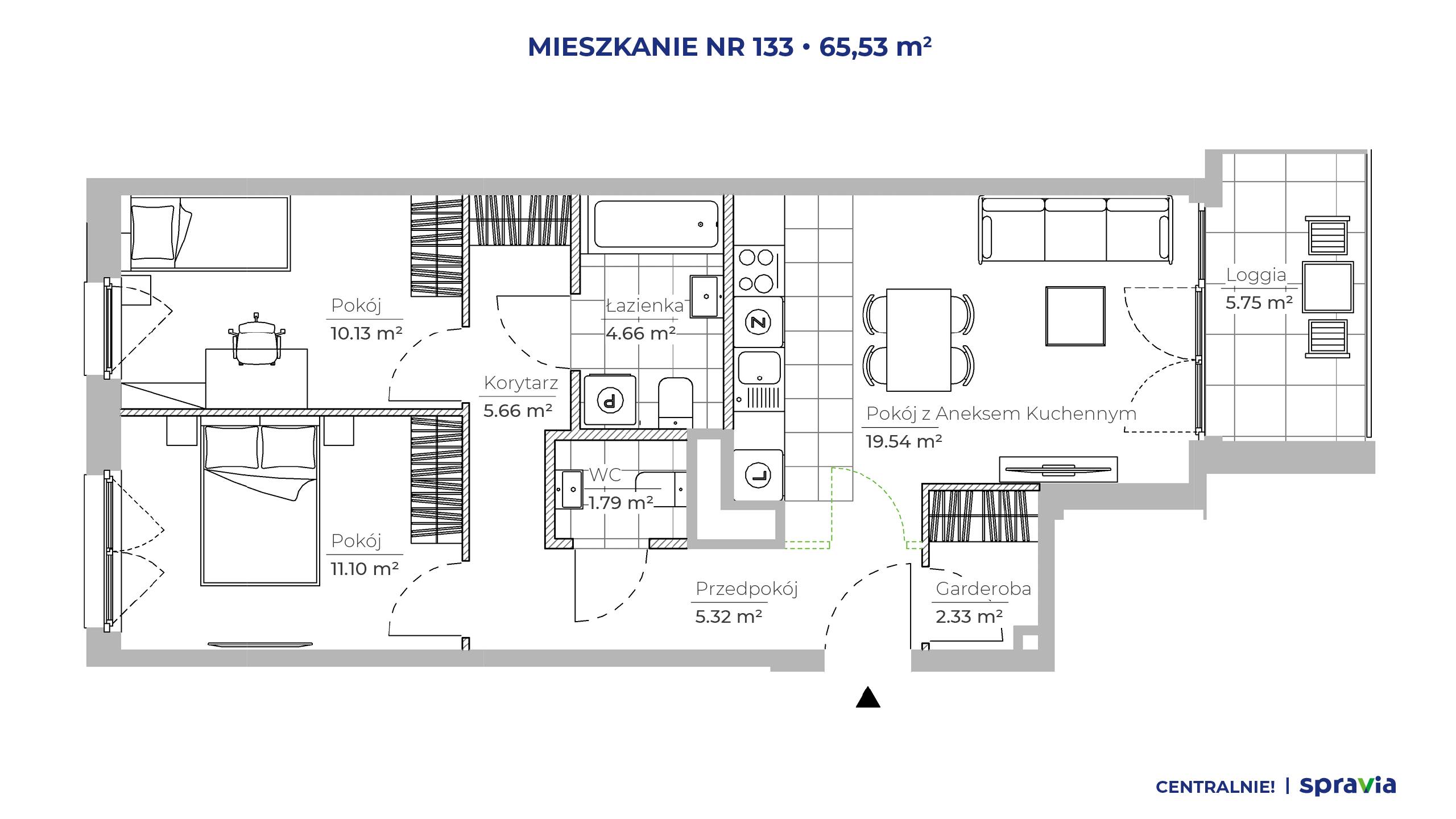 Centralnie! Czyżyny – inwestycja Spravia - lokal 133, budynek 51E