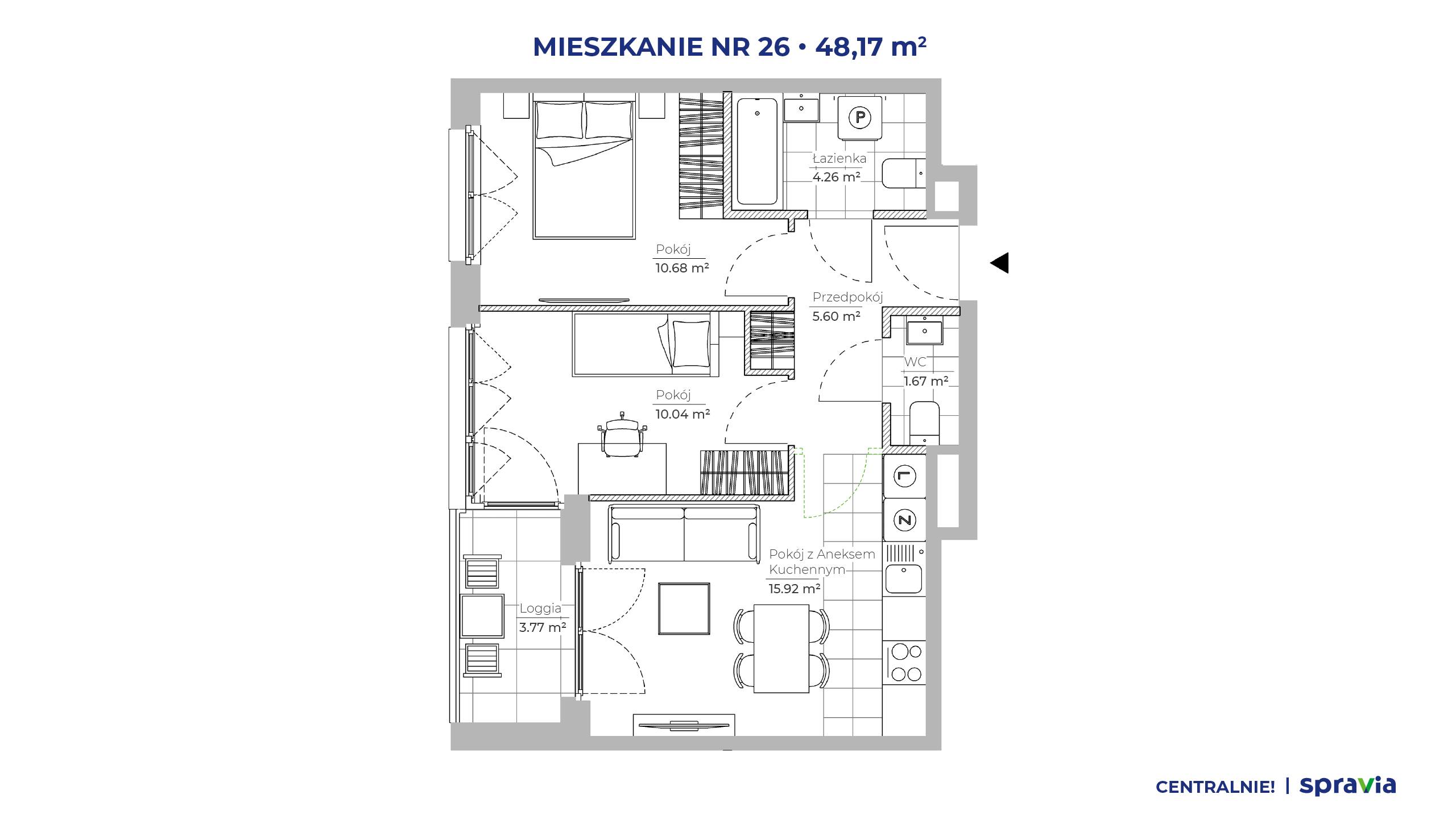Centralnie! Czyżyny – inwestycja Spravia - lokal 26, budynek 51D