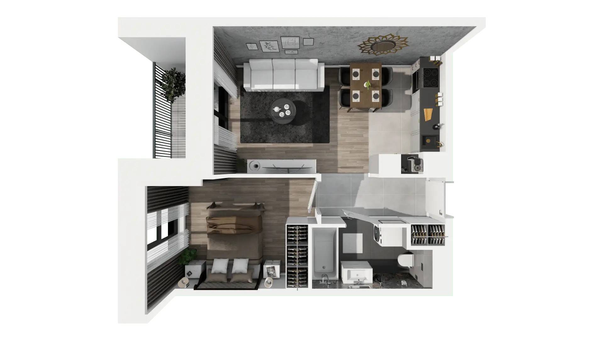 Ogrody Geyera Apartamenty - lokal 2G.1.225, budynek S2