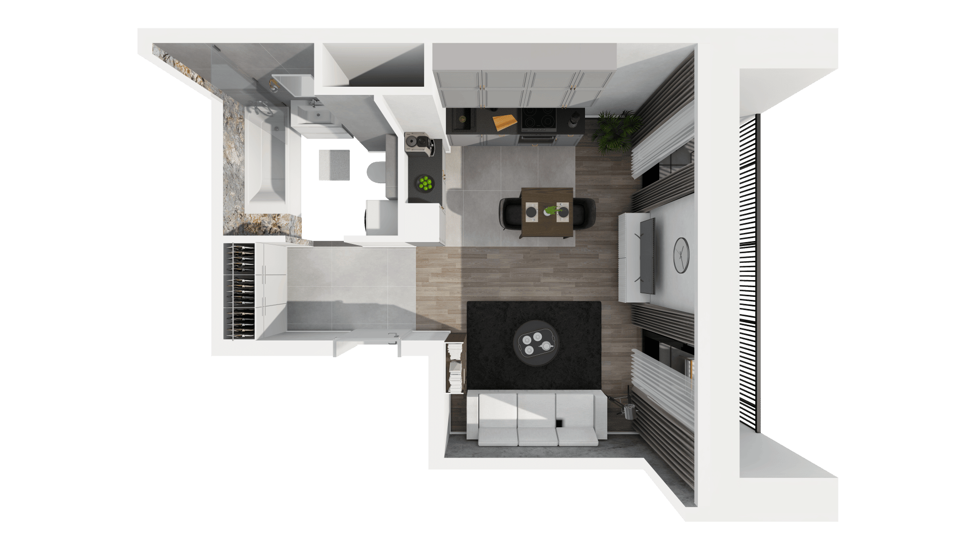 Ogrody Geyera Apartamenty - lokal 1C.4.103, budynek S1