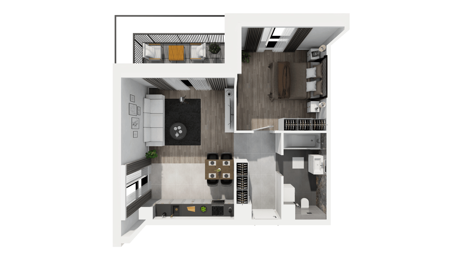 Ogrody Geyera Apartamenty - lokal 1C.4.104, budynek S1