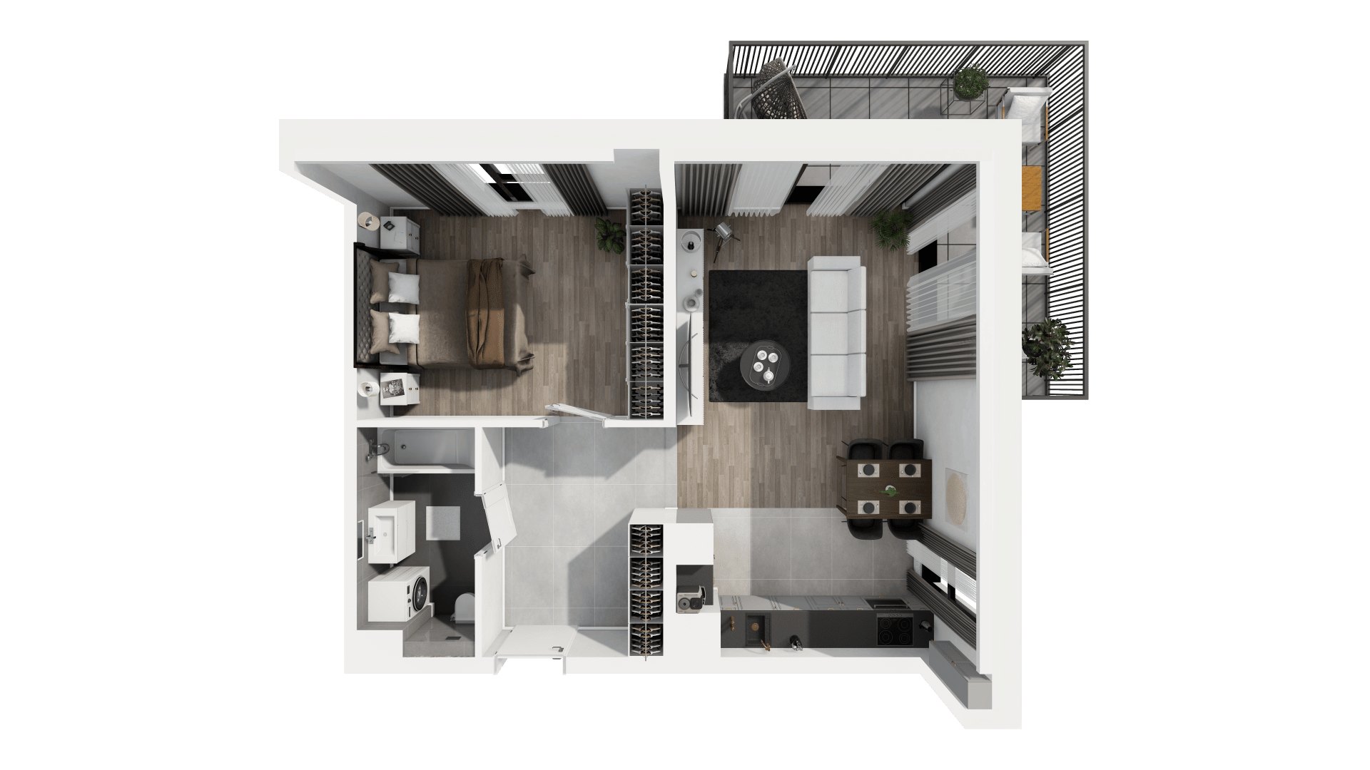 Ogrody Geyera Apartamenty - lokal 1A.5.37, budynek S1