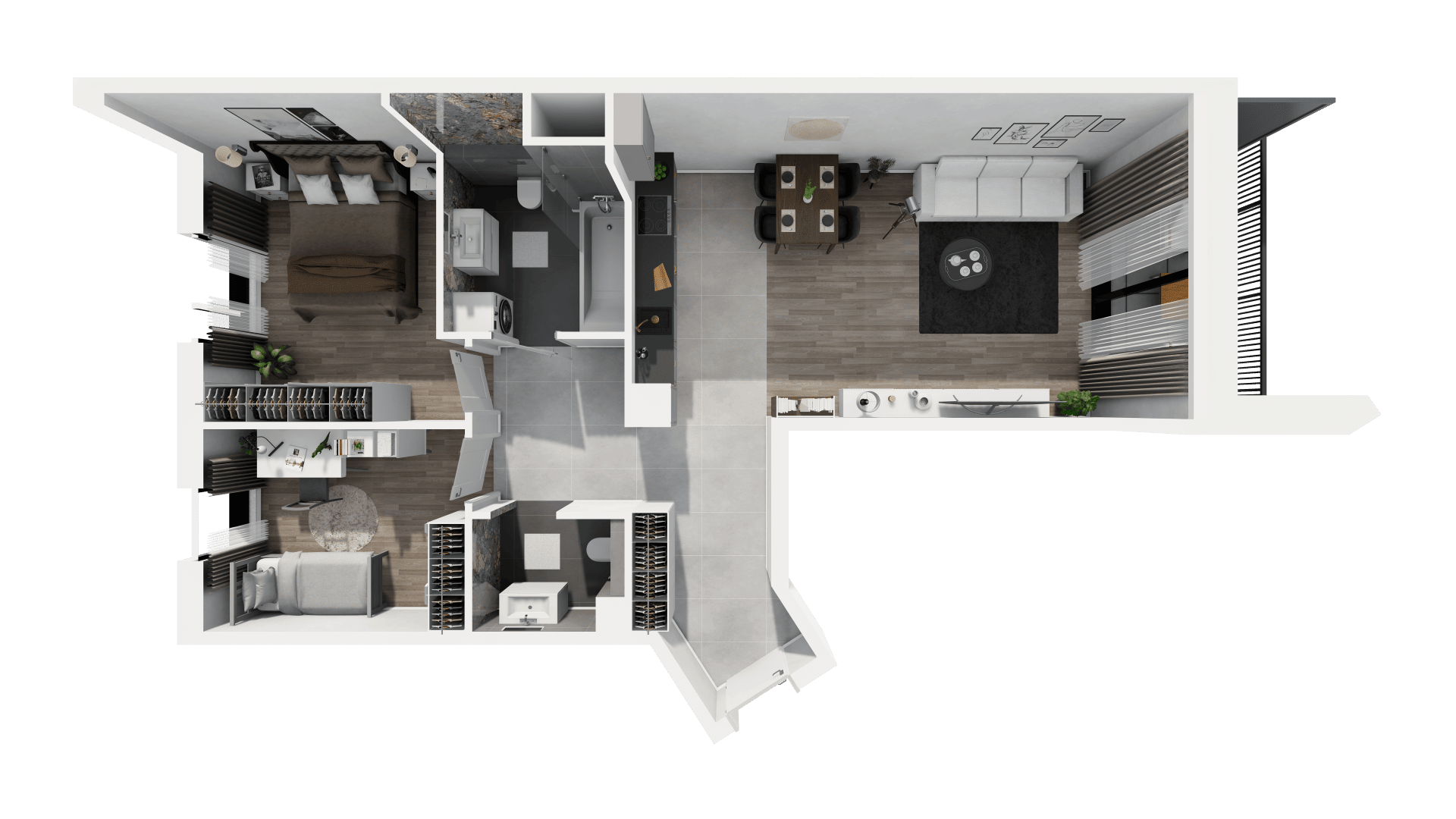 Ogrody Geyera Apartamenty - lokal 1B.5.68, budynek S1