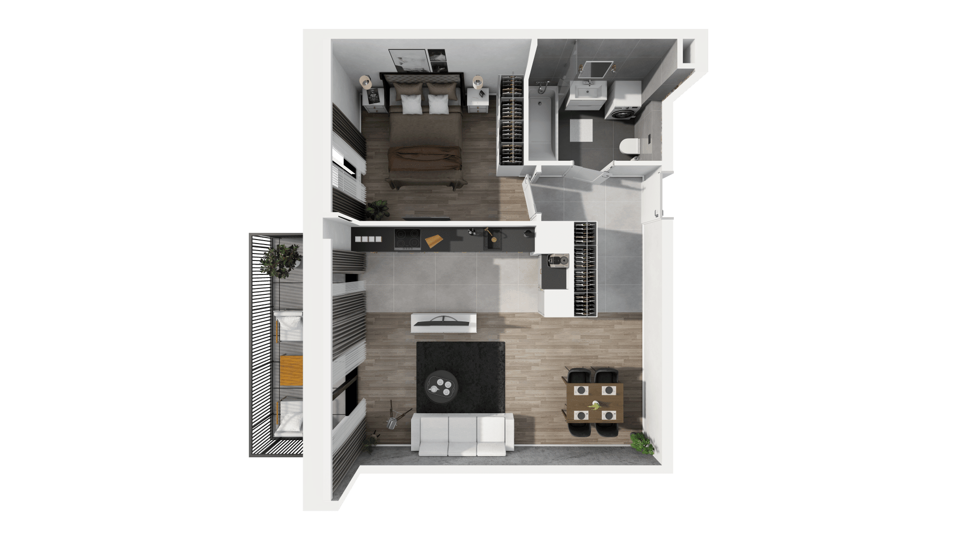 Ogrody Geyera Apartamenty - lokal 1C.5.117, budynek S1