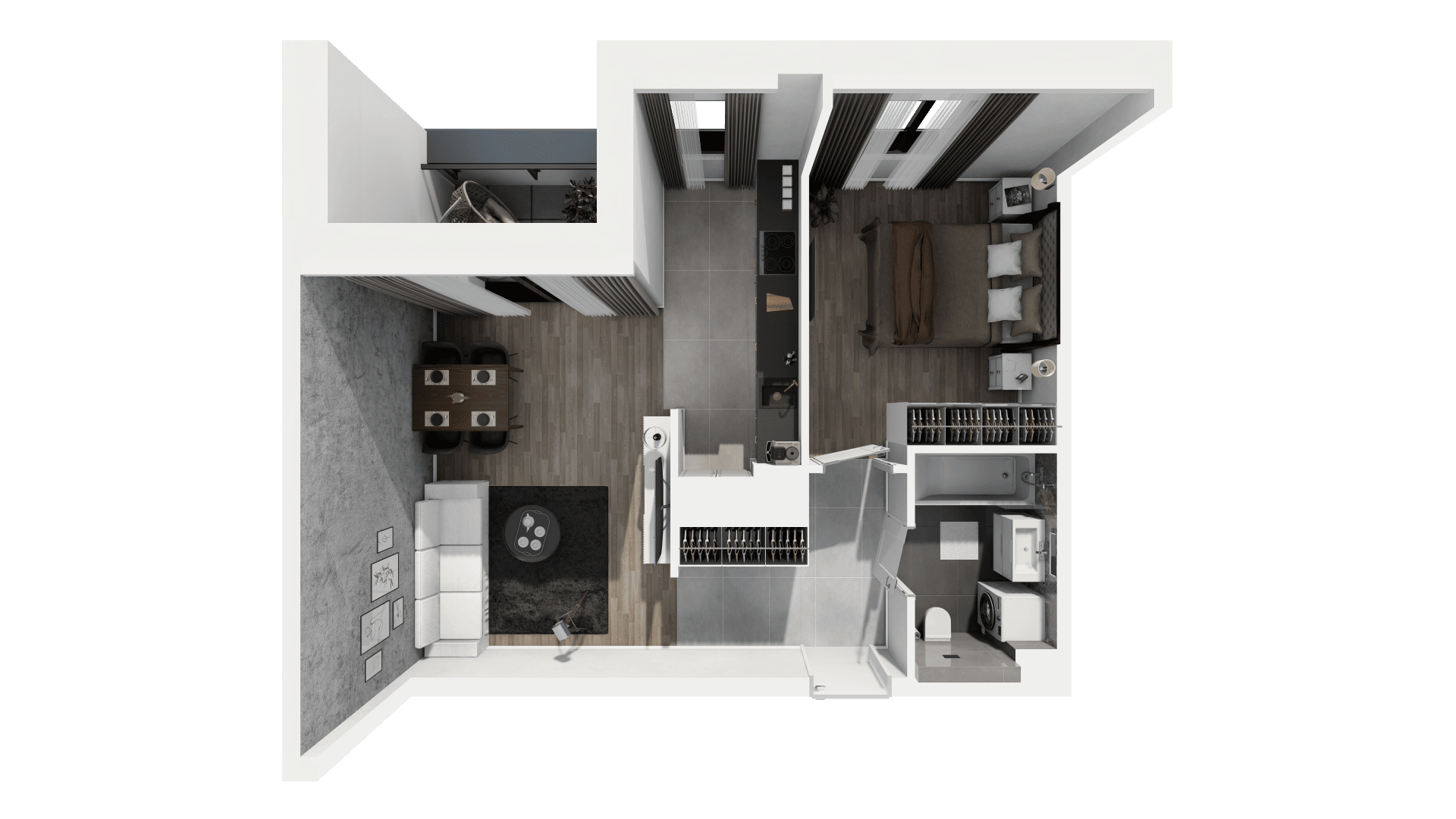 Ogrody Geyera Apartamenty - lokal 1C.6.121, budynek S1