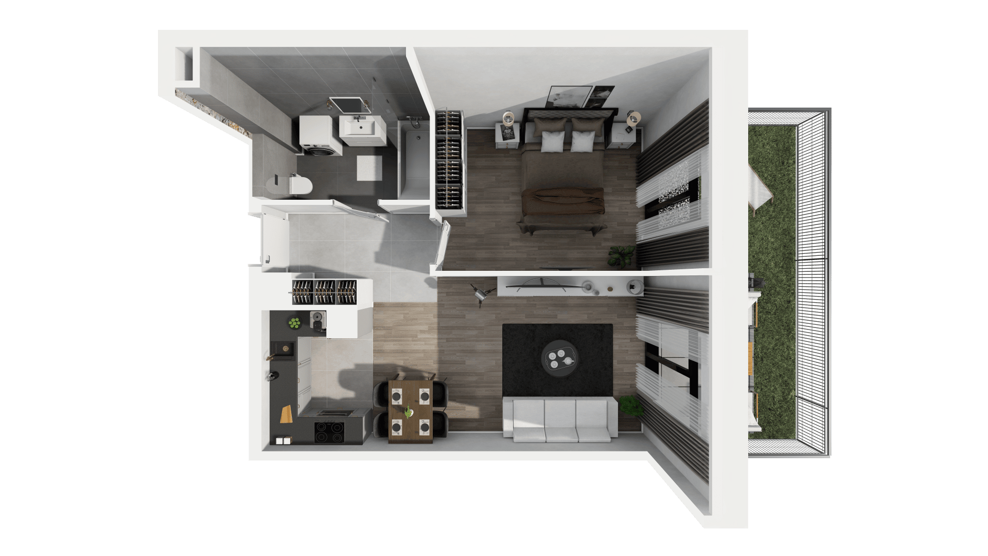 Ogrody Geyera Apartamenty - lokal 1C.0.74, budynek S1