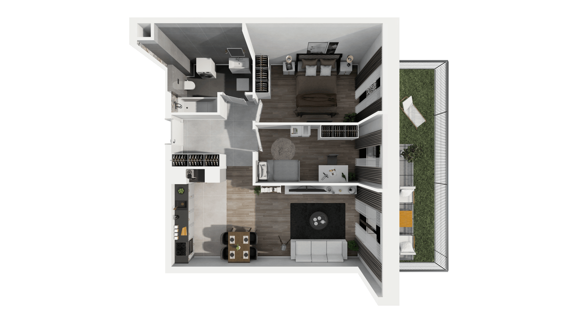 Ogrody Geyera Apartamenty - lokal 1C.0.75, budynek S1
