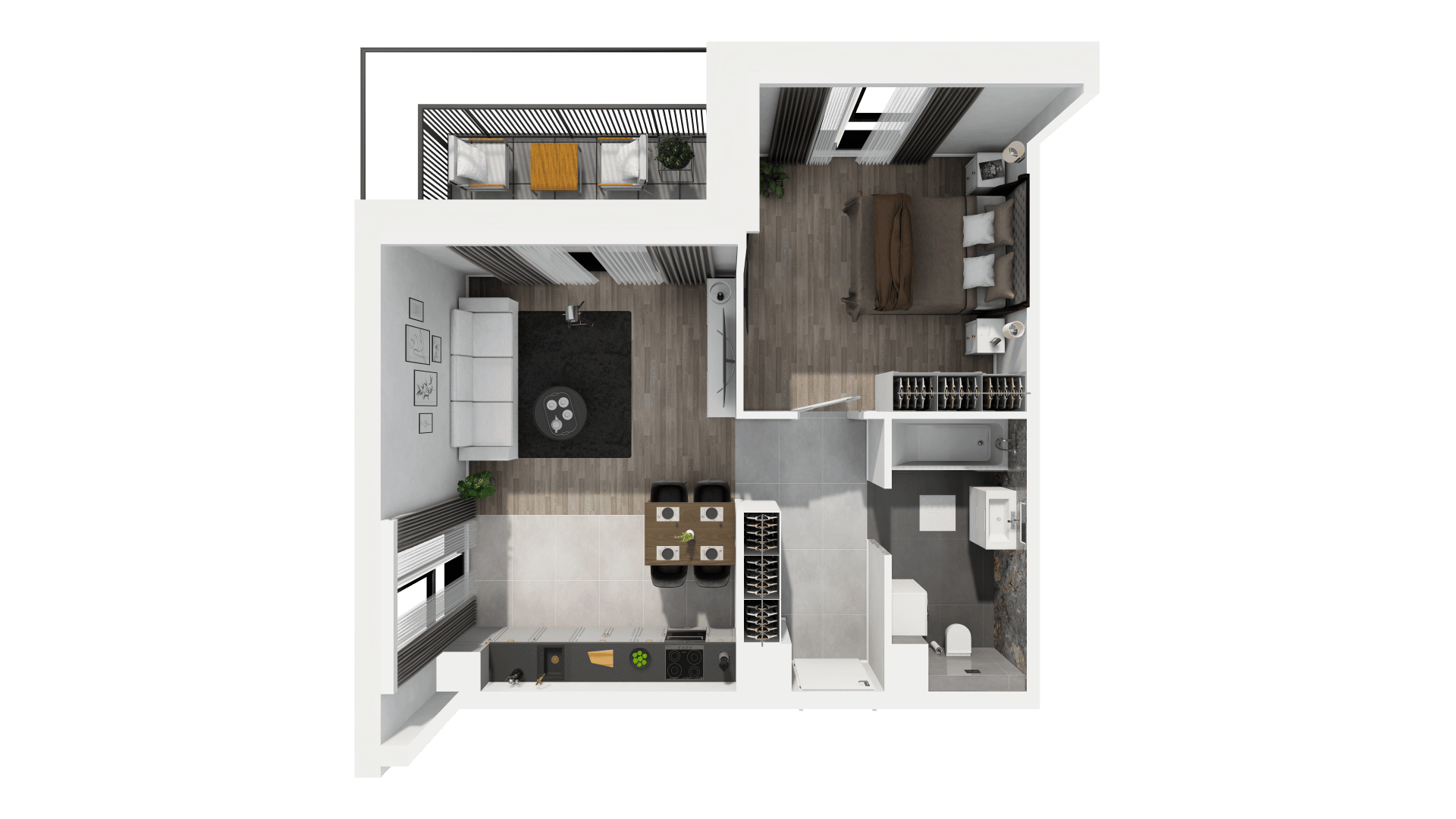 Ogrody Geyera Apartamenty - lokal 1C.1.80, budynek S1
