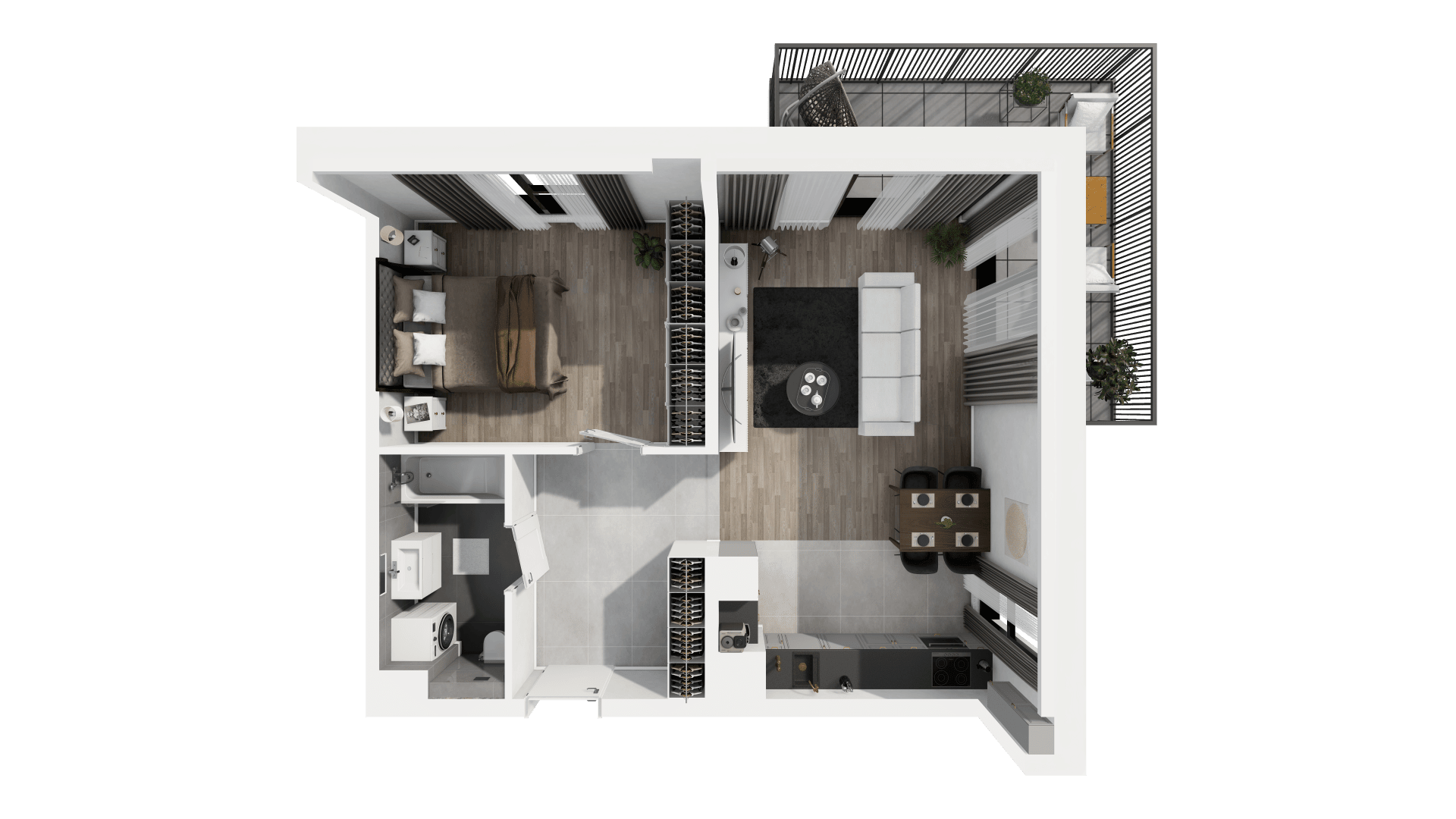 Ogrody Geyera Apartamenty - lokal 1A.2.16, budynek S1