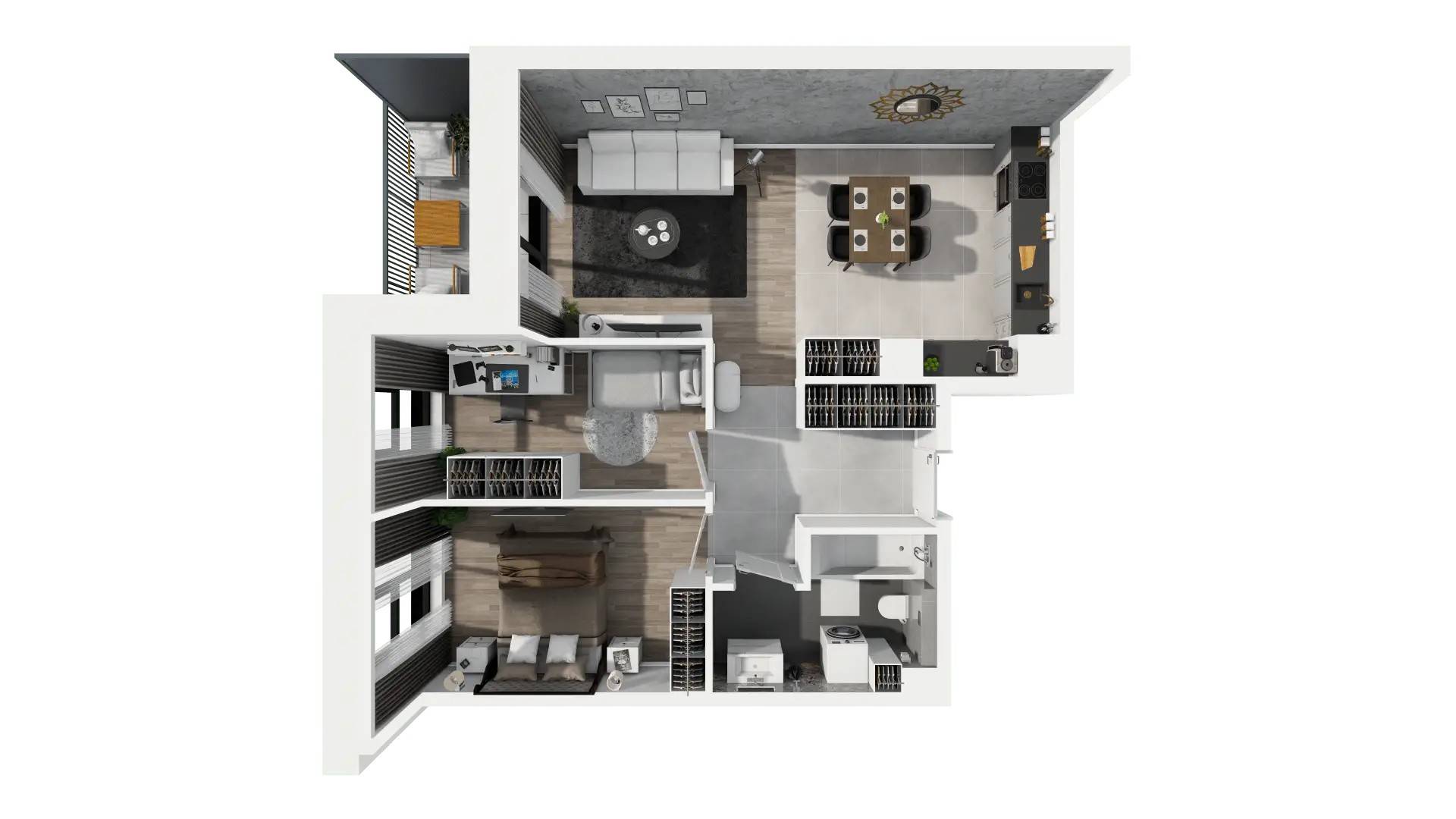 Ogrody Geyera Apartamenty - lokal 2G.3.243, budynek S2