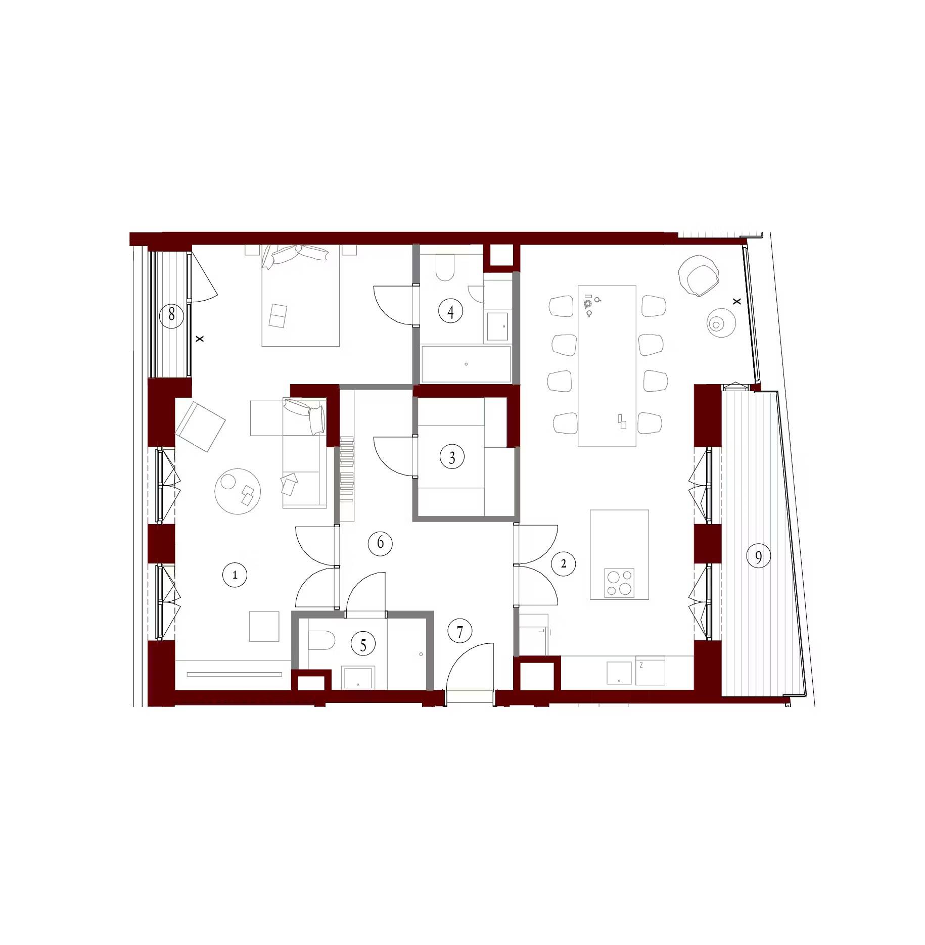 Apartamenty Gutenberga - lokal FE 142, budynek F
