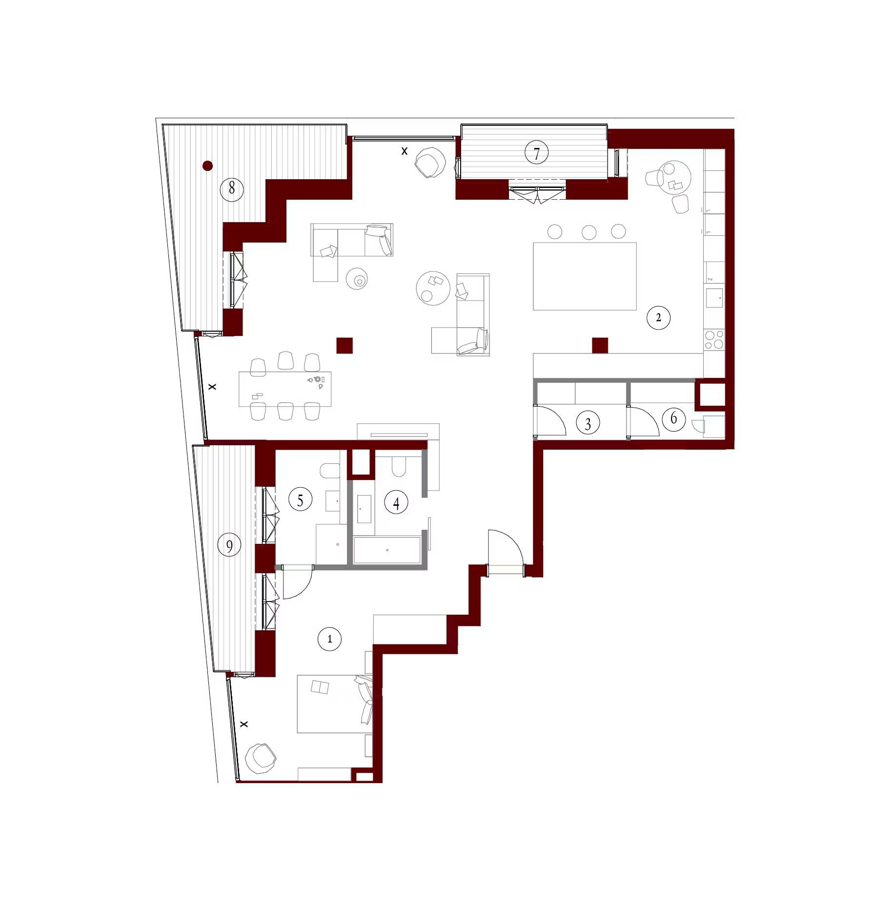 Apartamenty Gutenberga - lokal FE 140, budynek F