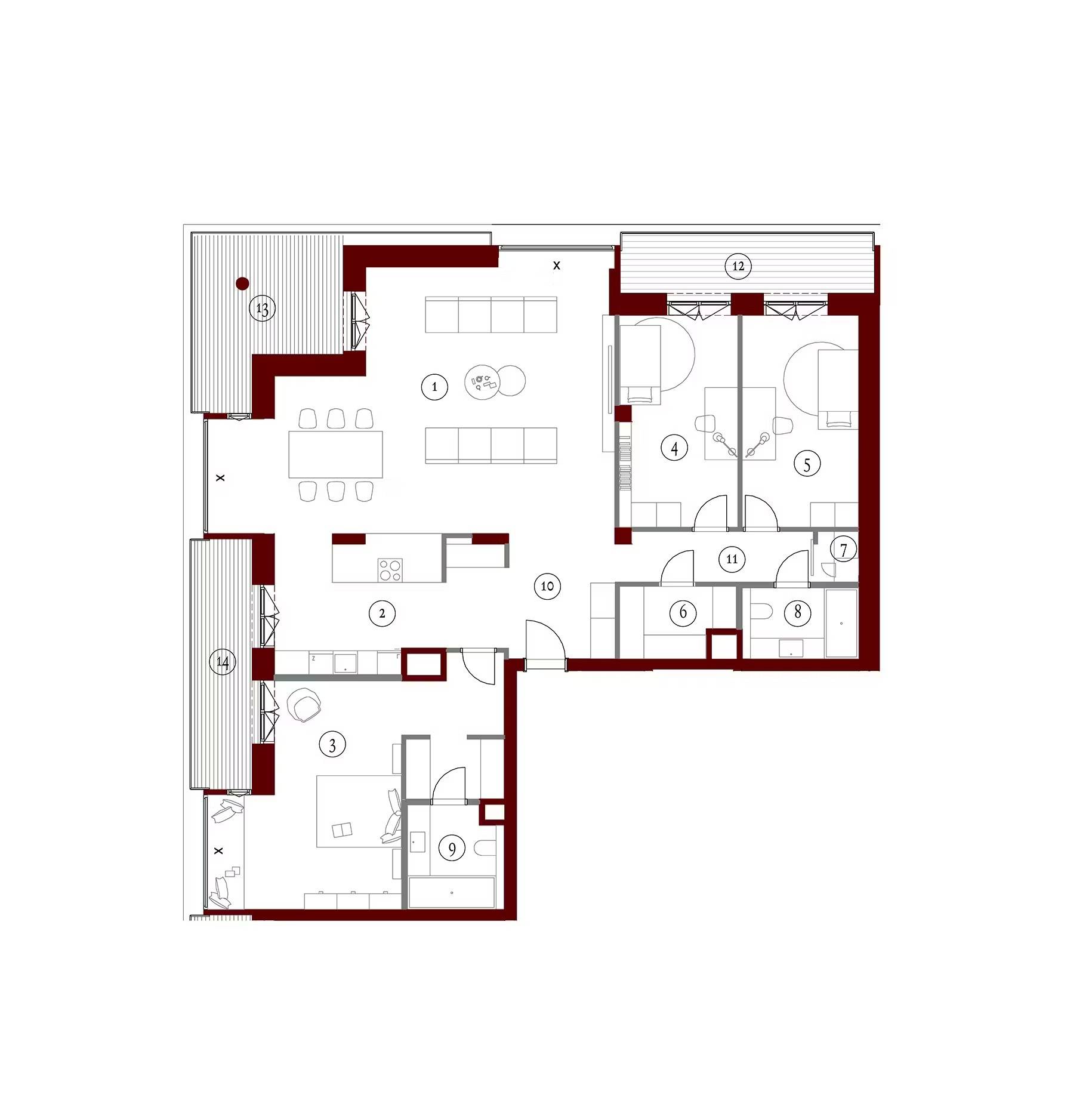 Apartamenty Gutenberga - lokal FC 72, budynek F