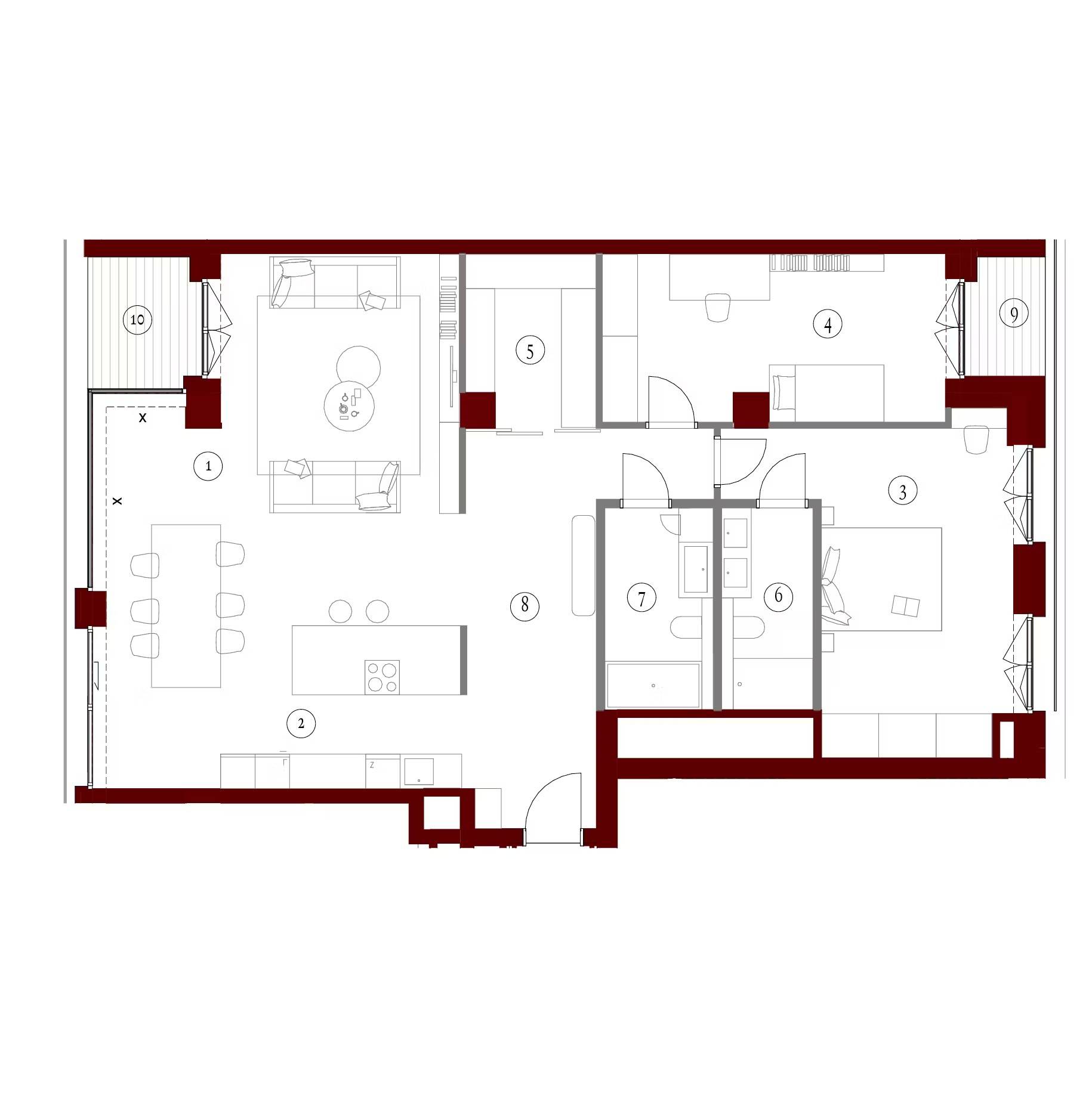 Apartamenty Gutenberga - lokal FB 45, budynek F