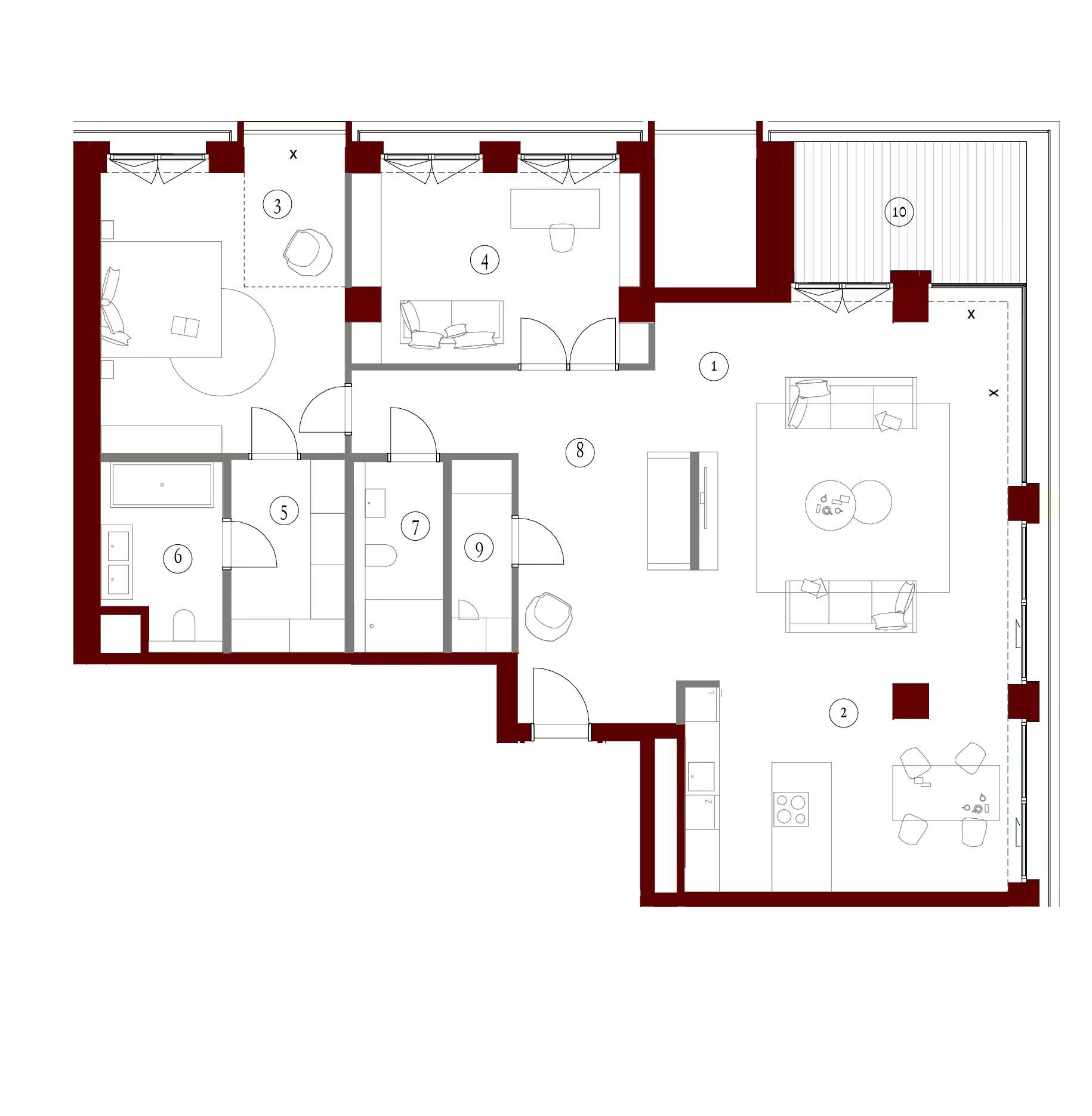 Apartamenty Gutenberga - lokal FB 48, budynek F