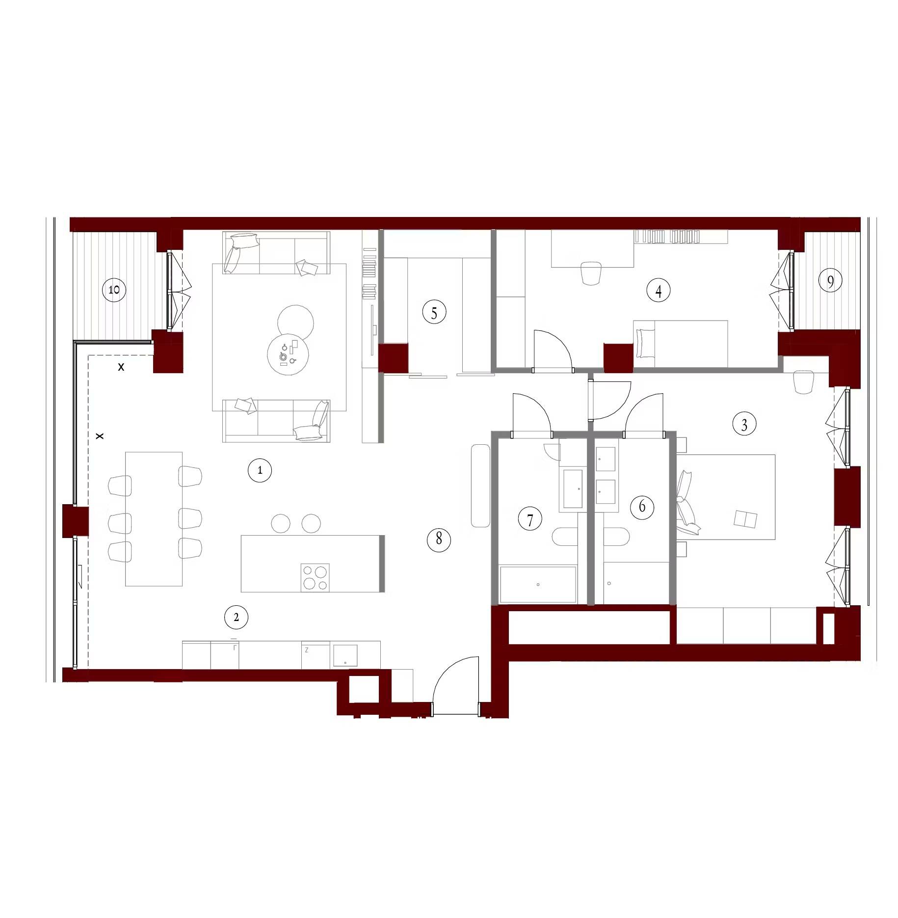 Apartamenty Gutenberga - lokal FB 43, budynek F