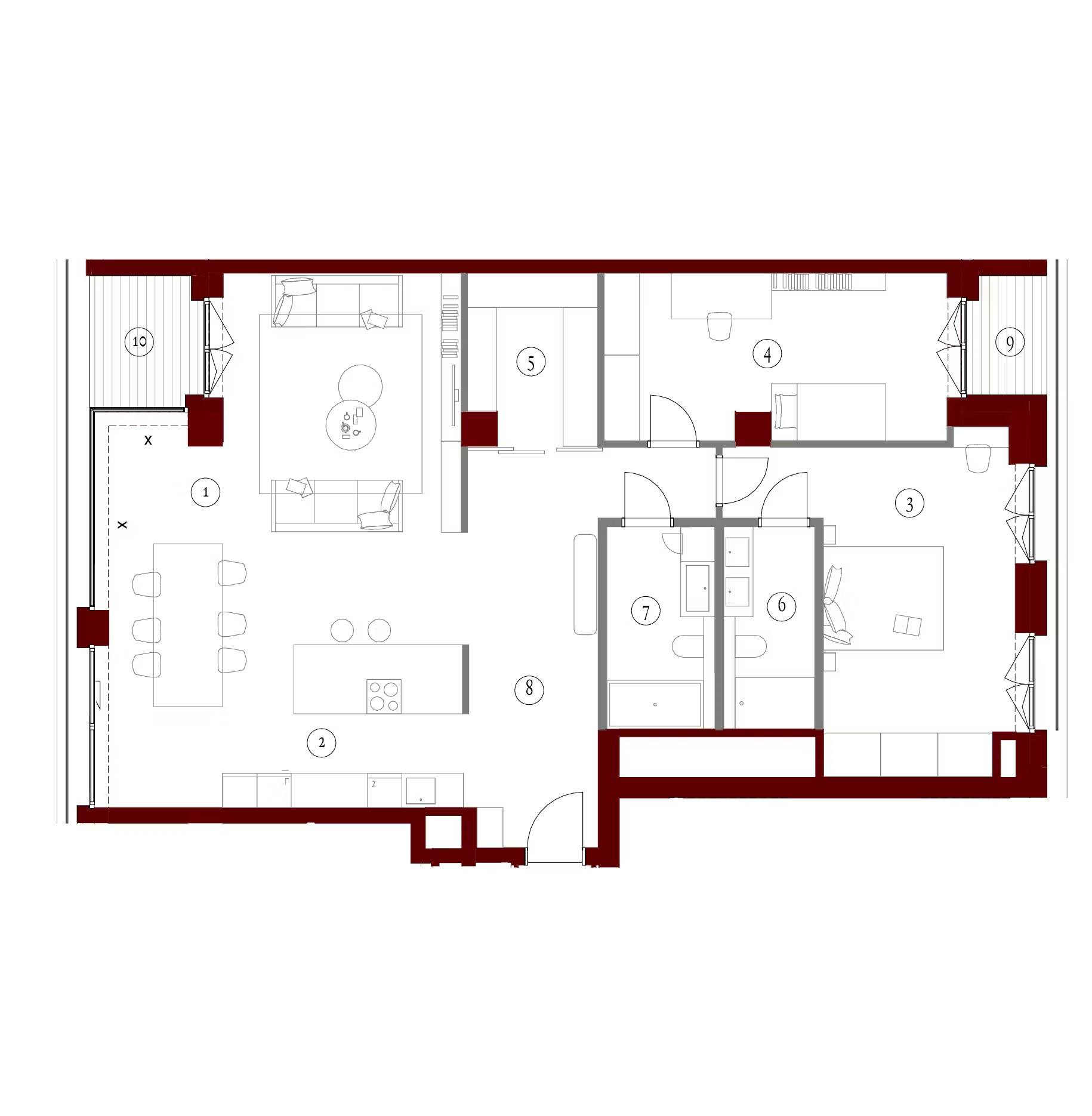 Apartamenty Gutenberga - lokal FB 41, budynek F
