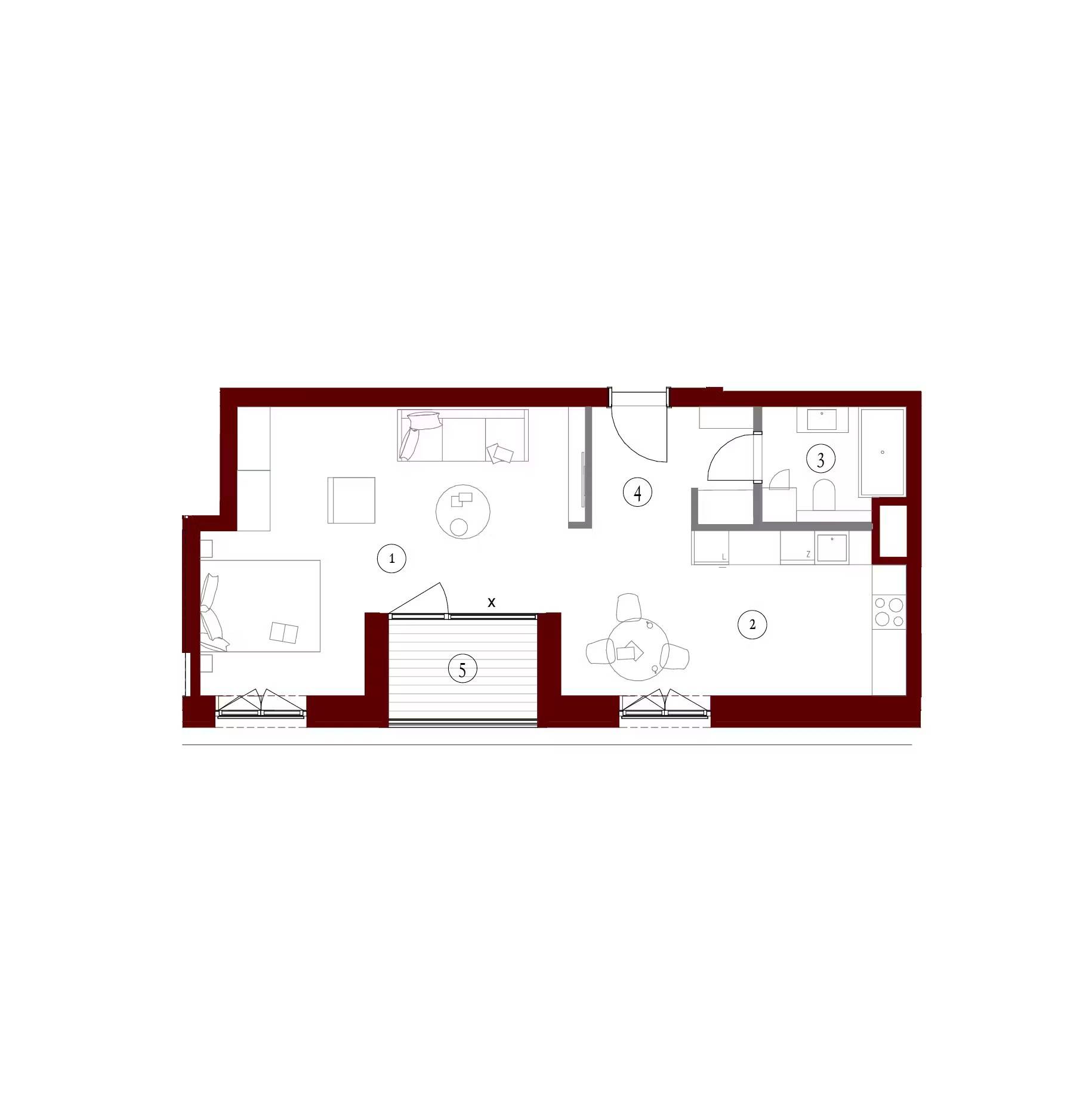 Apartamenty Gutenberga - lokal FE 151, budynek F