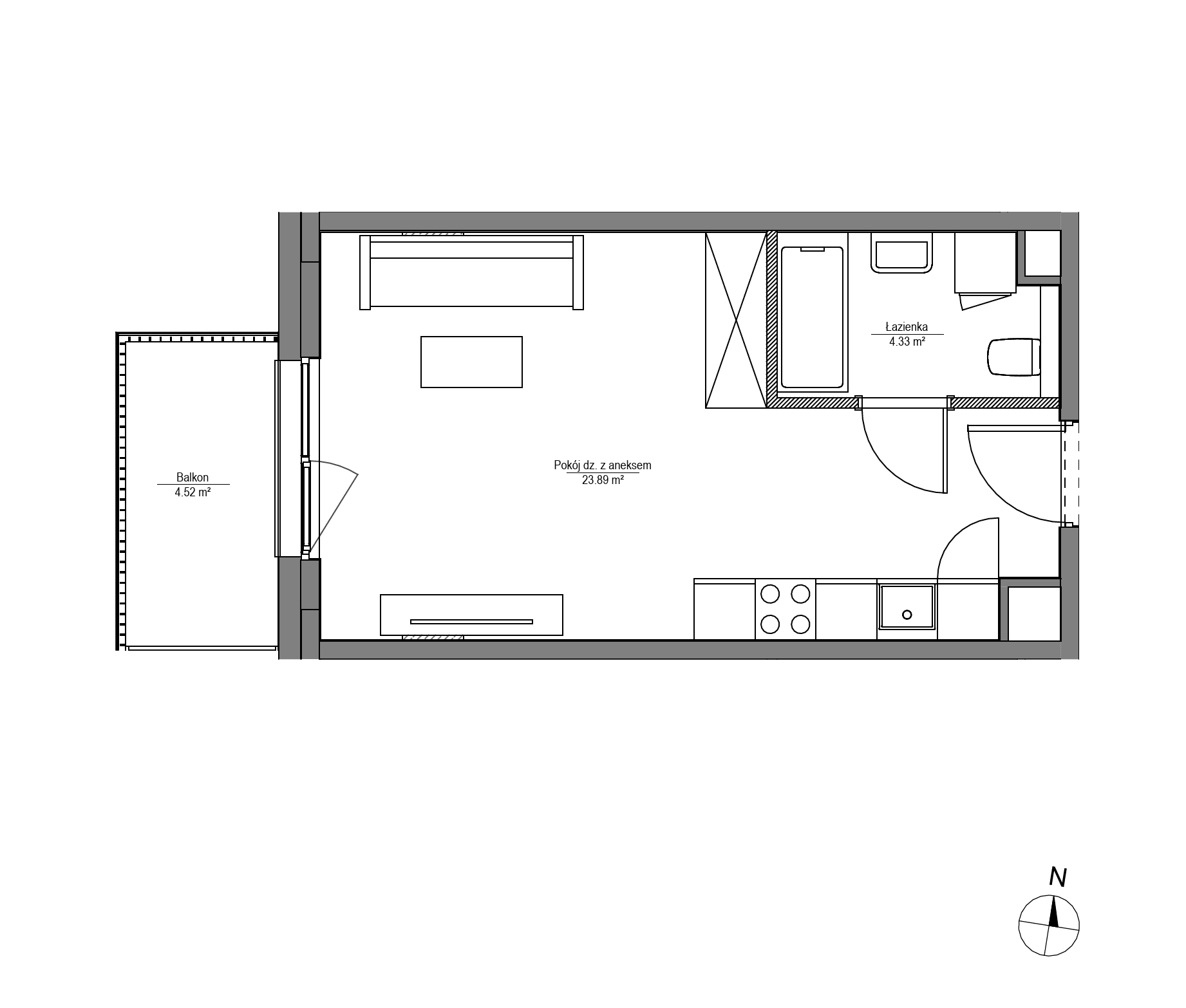 Apartamenty Lira House - lokal LH/LHA/D/1/3, budynek LHA