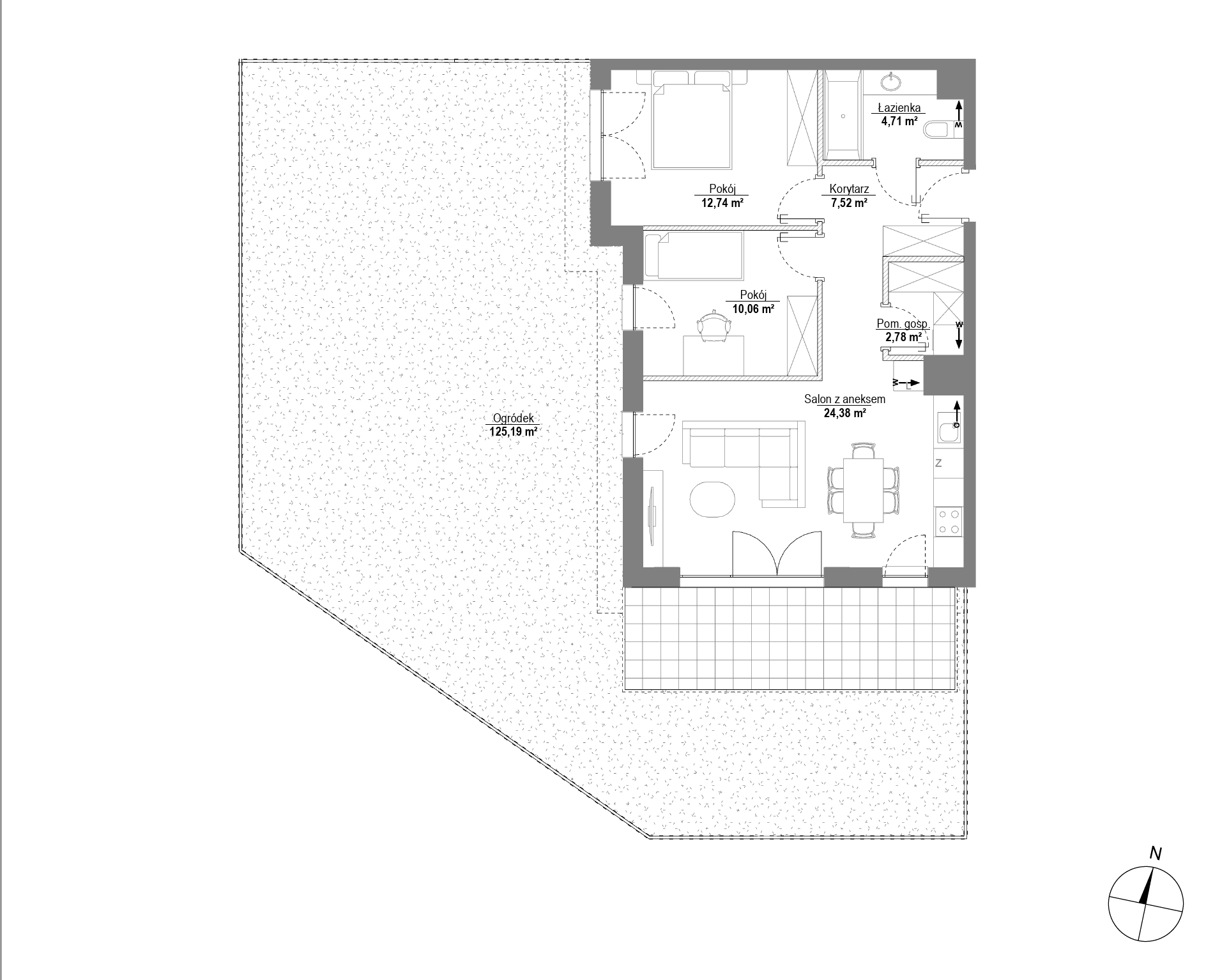 Piątkowo Residence – inwestycja Robyg - lokal H3.0M01