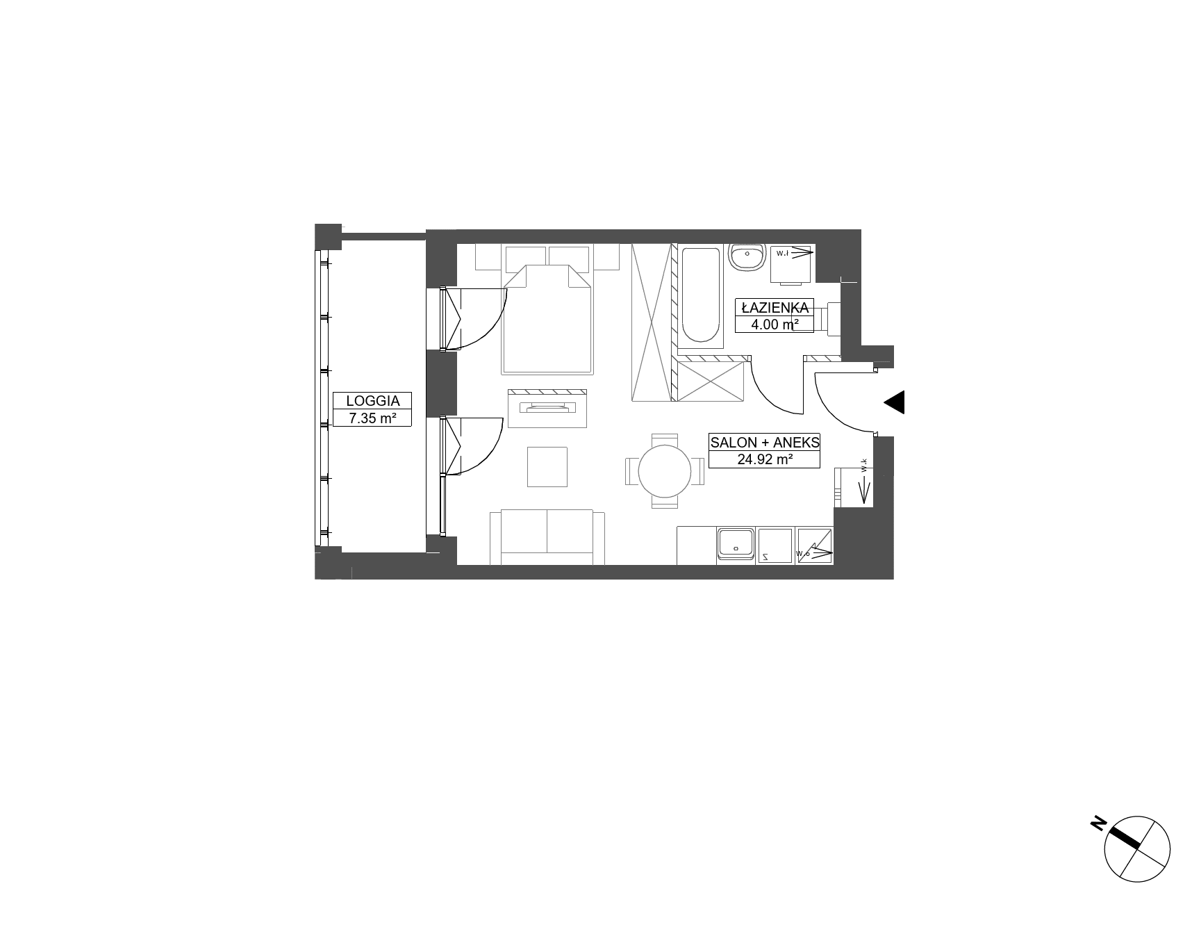 WENDY – inwestycja Robyg - lokal C.6M05