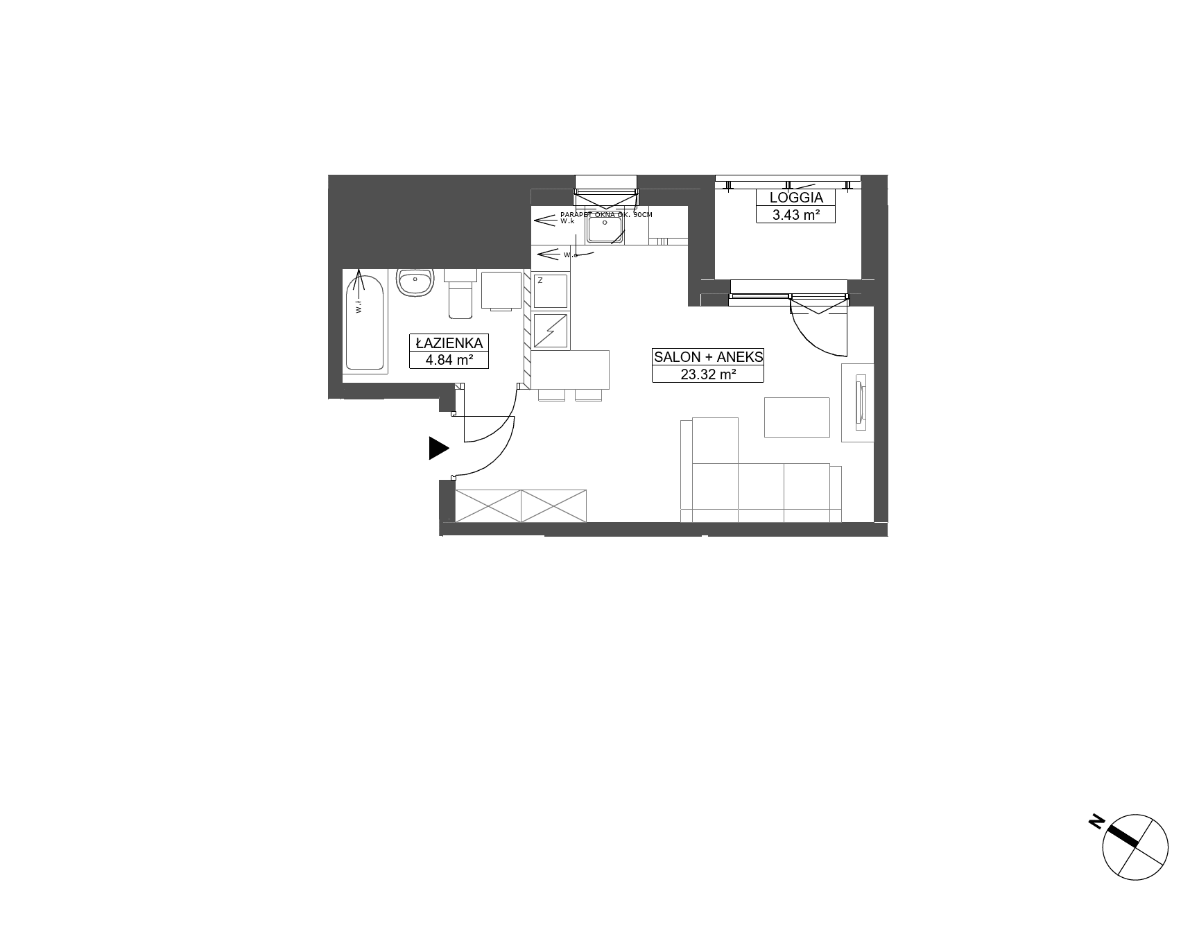 WENDY – inwestycja Robyg - lokal C.7M02