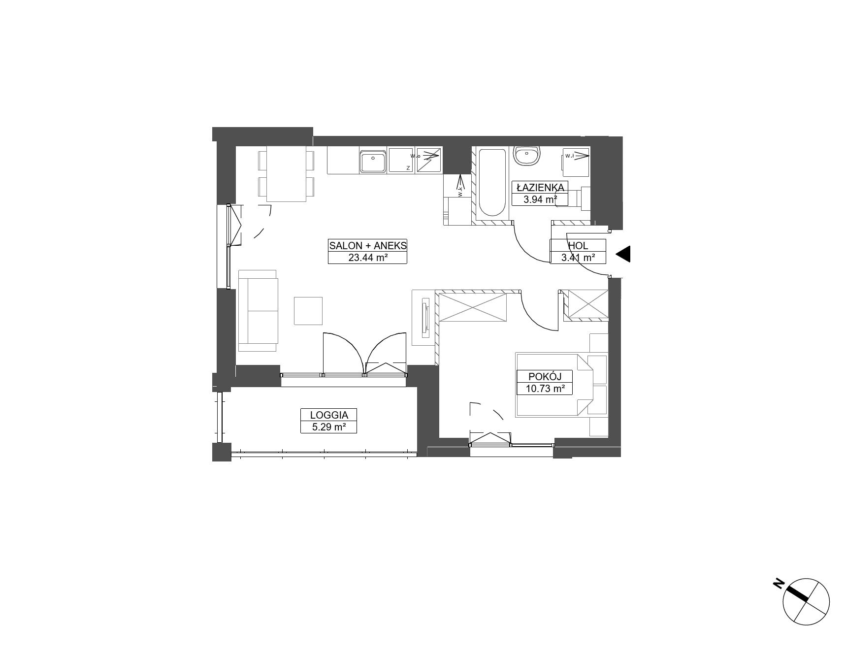 WENDY – inwestycja Robyg - lokal C.7M05