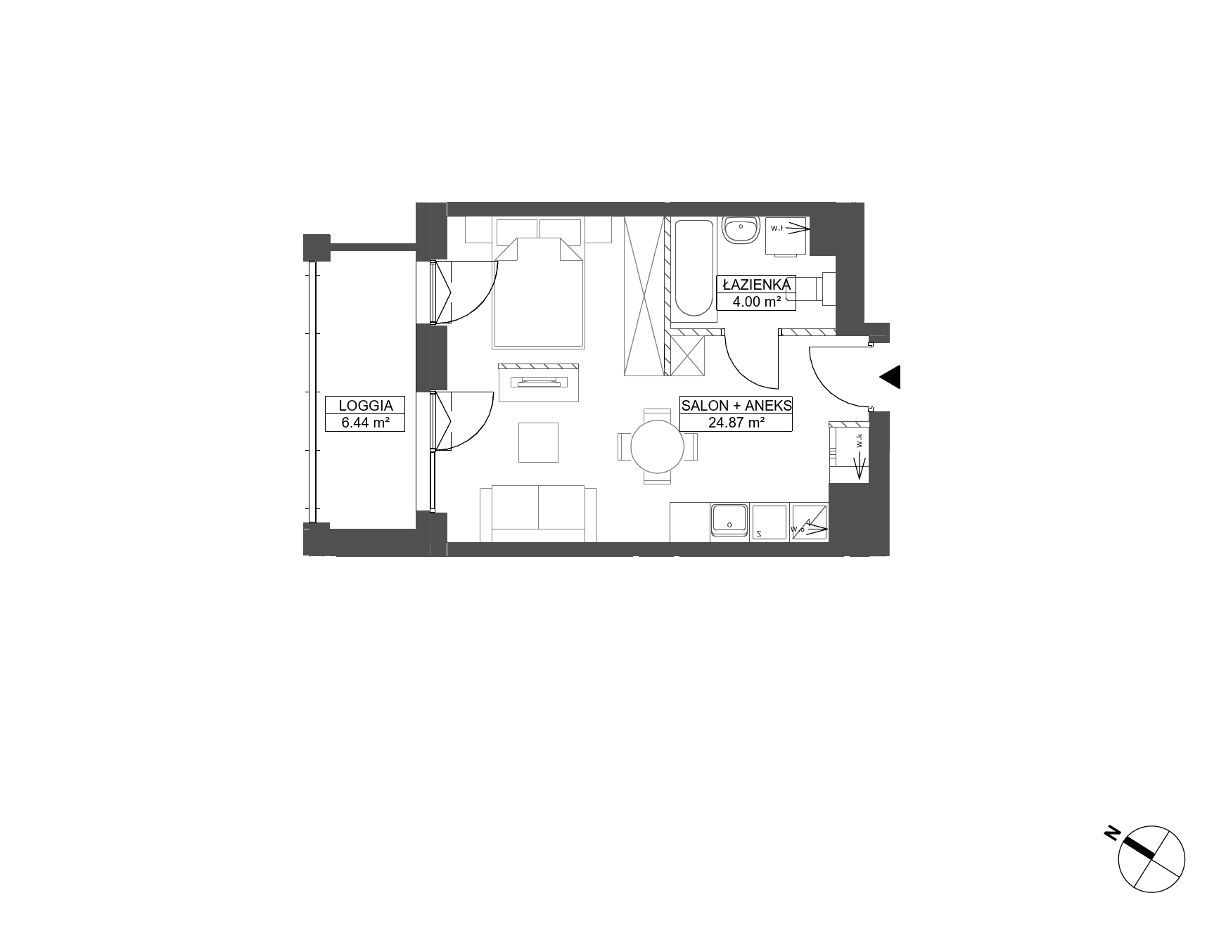 WENDY – inwestycja Robyg - lokal C.7M06