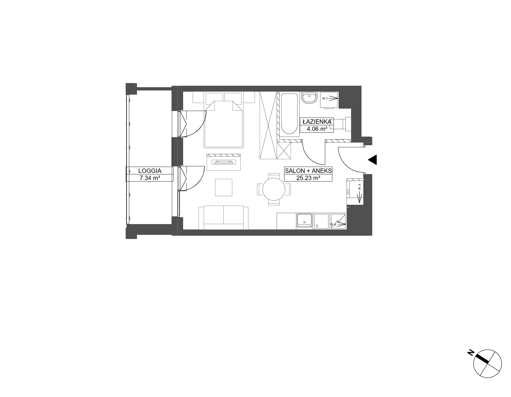 WENDY – inwestycja Robyg - lokal C.8M06