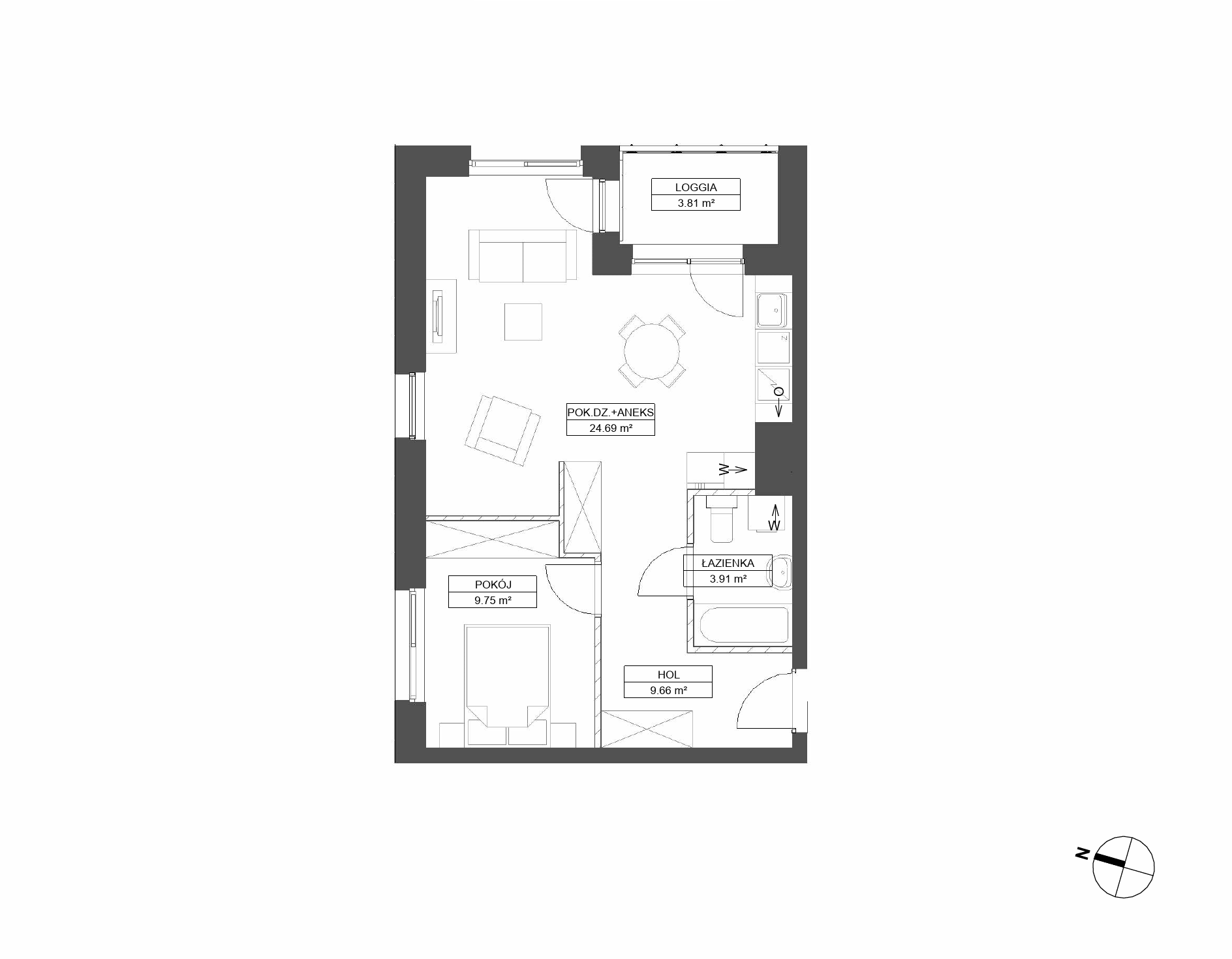 WENDY – inwestycja Robyg - lokal A.3M13
