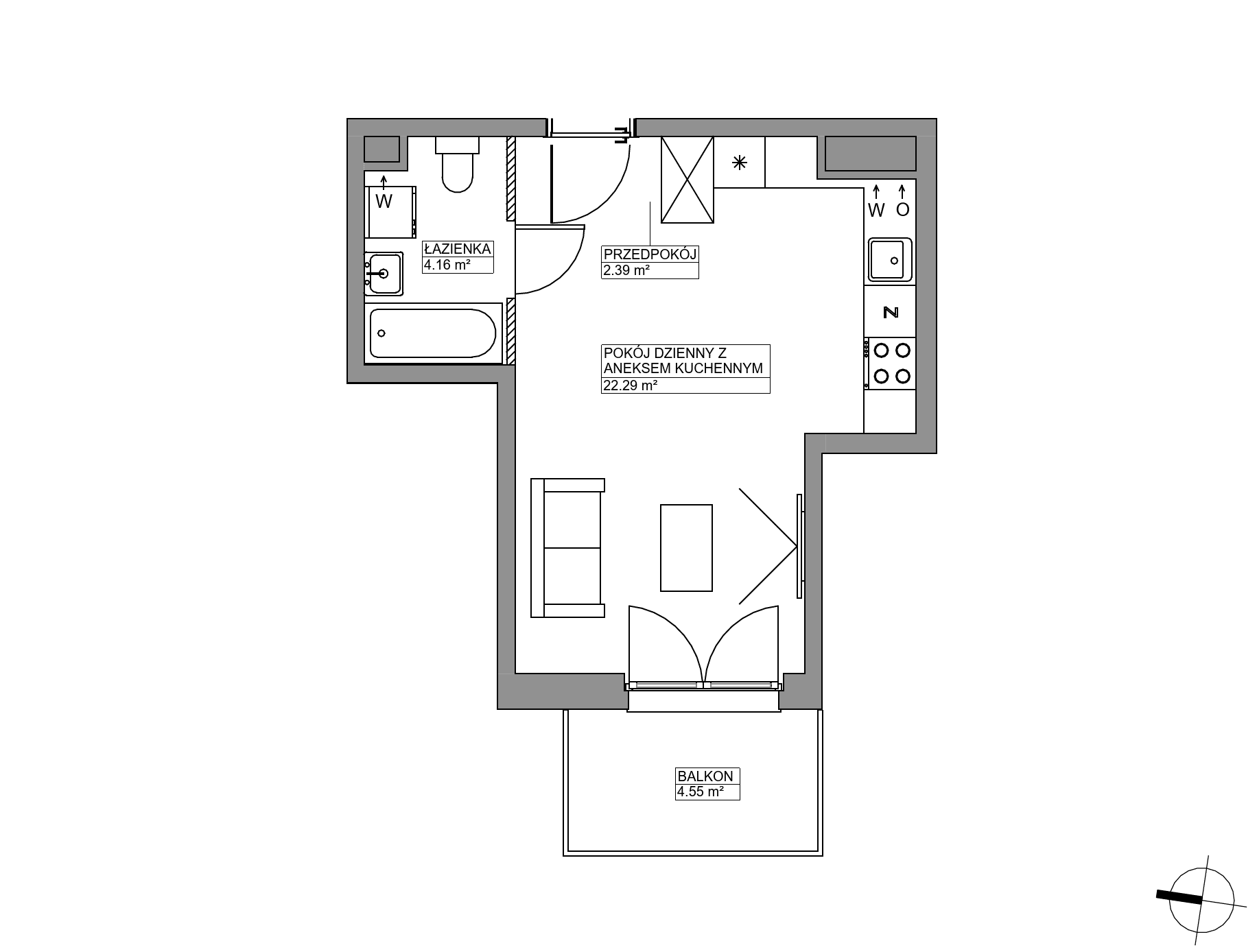 Port Popowice – inwestycja Robyg - lokal PPO/P/B/4/1, budynek P