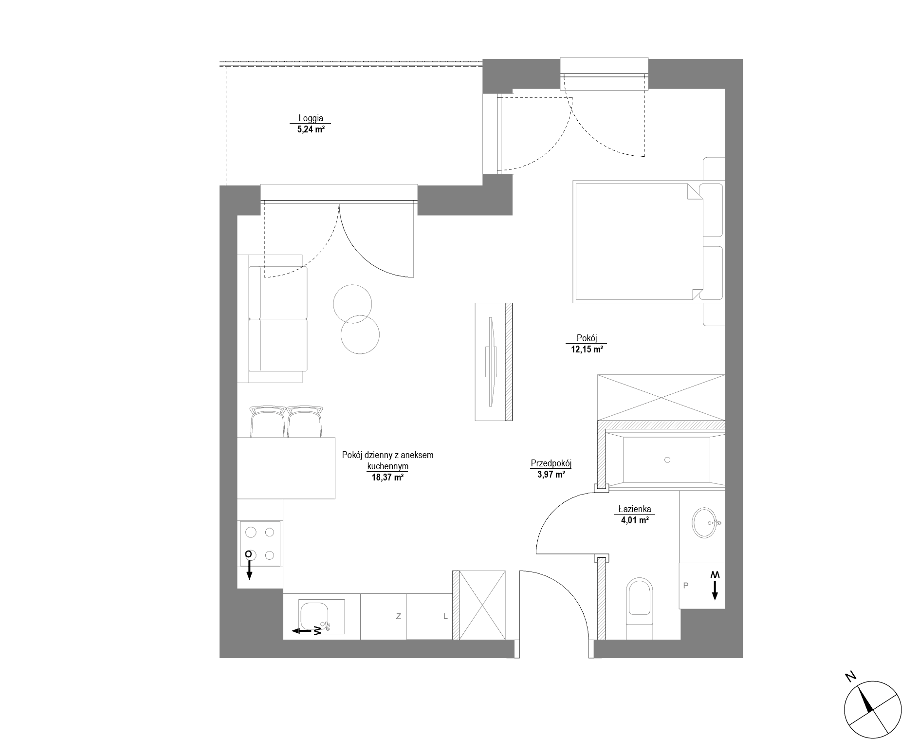 Elektrovnia Garbary – inwestycja Robyg - lokal 2.4M28